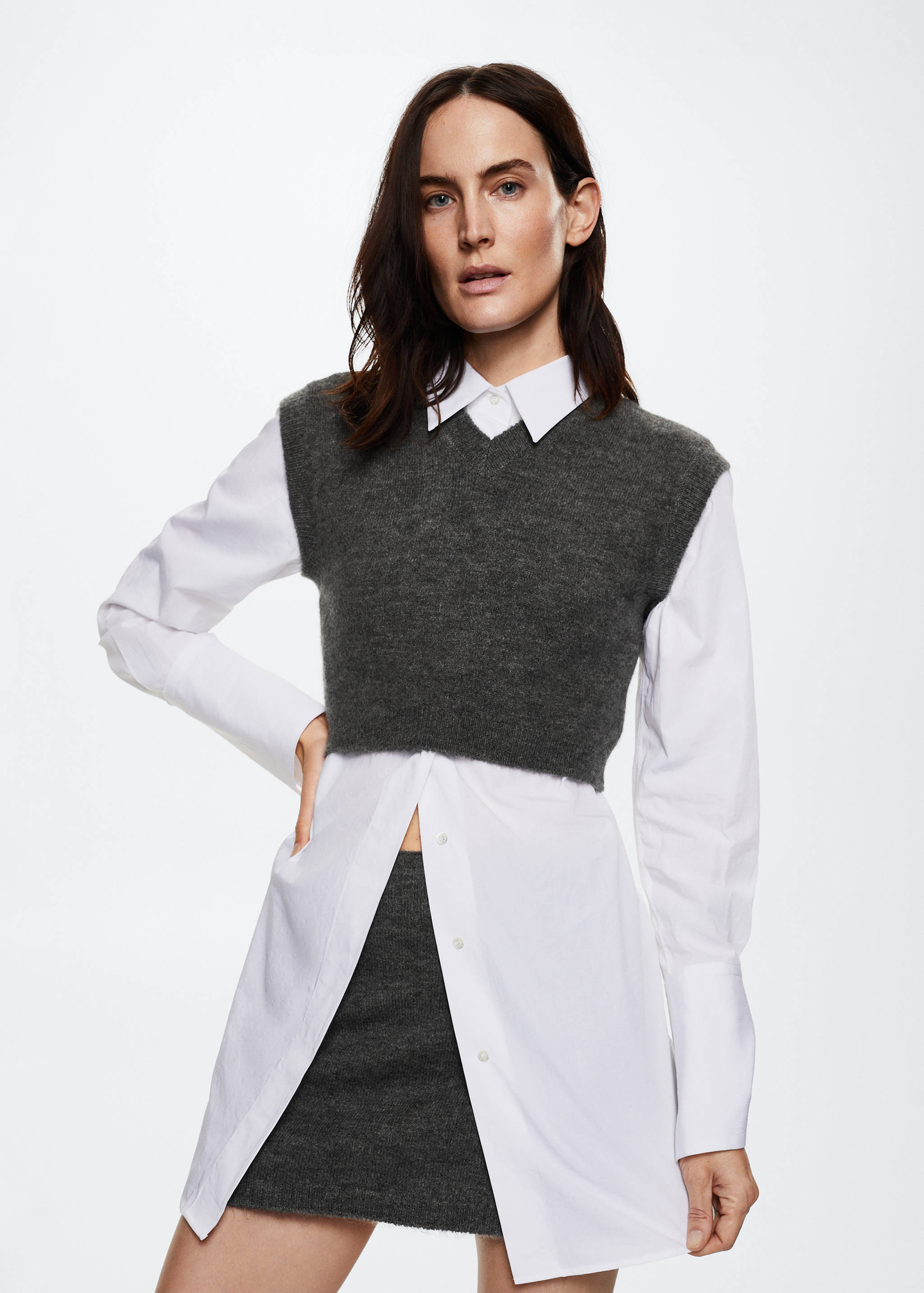 Knitted miniskirt - Medium plane