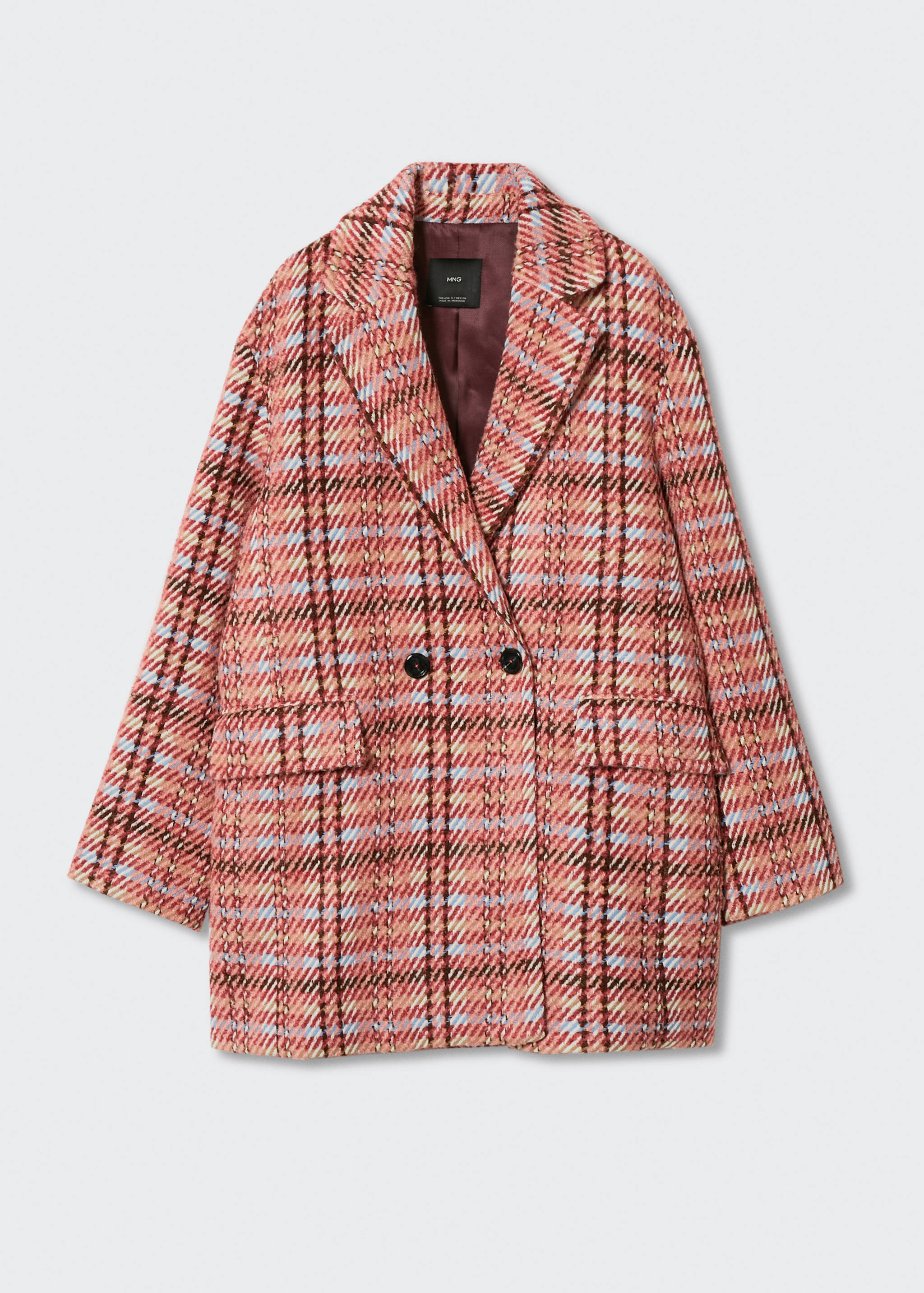 Sobretudo de tweed aos quadrados - Artigo sem modelo