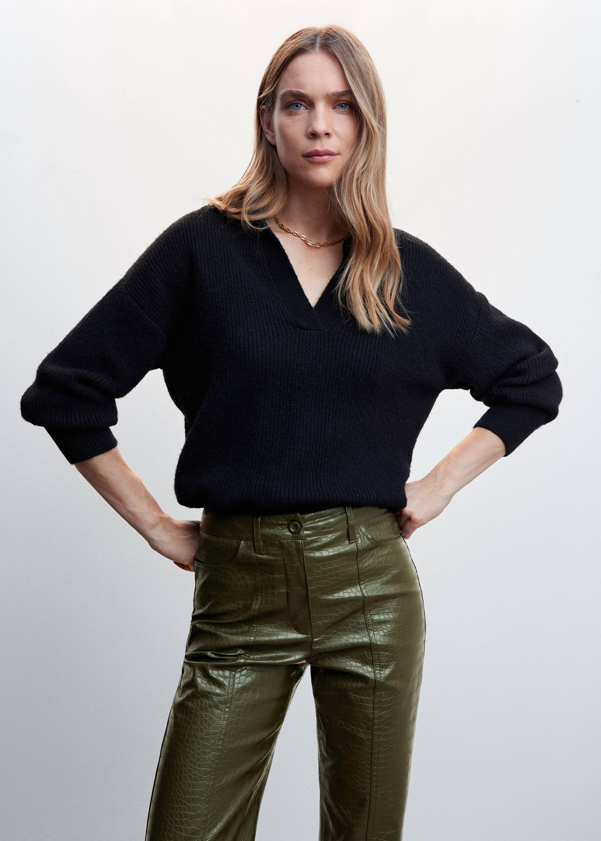 Pantalons efecte pell cocodril - Detall de l'article 1