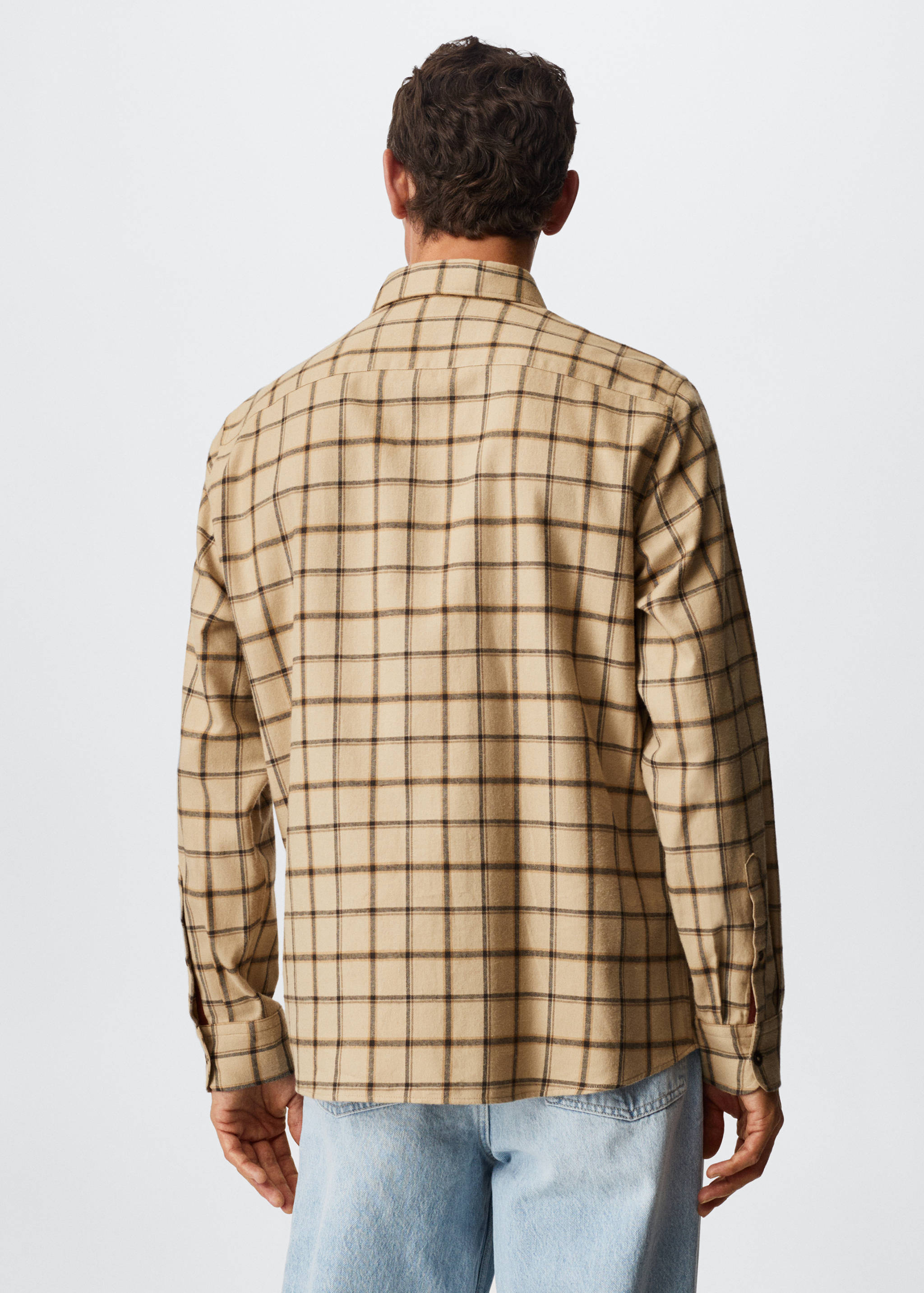 Checked flannel shirt - Reverse of the article