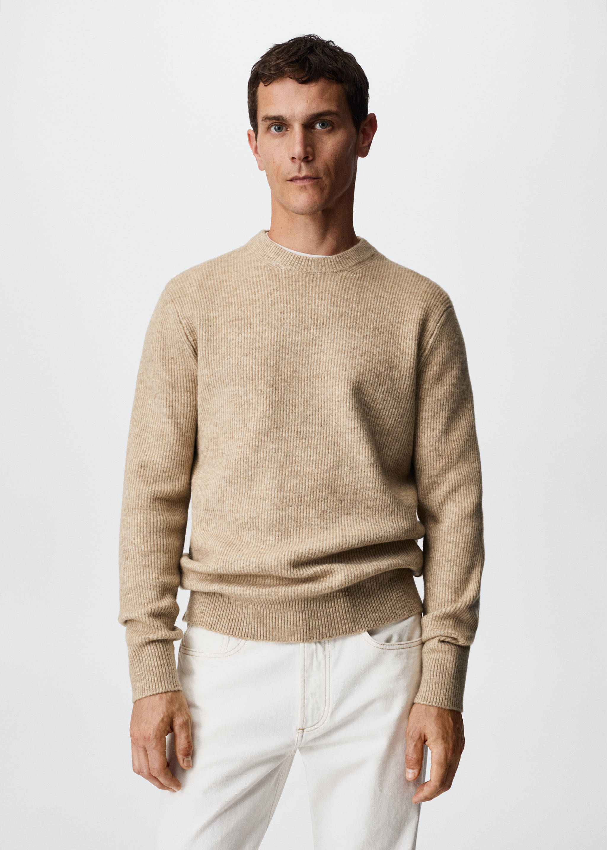 Structured fabric sweater - Medium plane