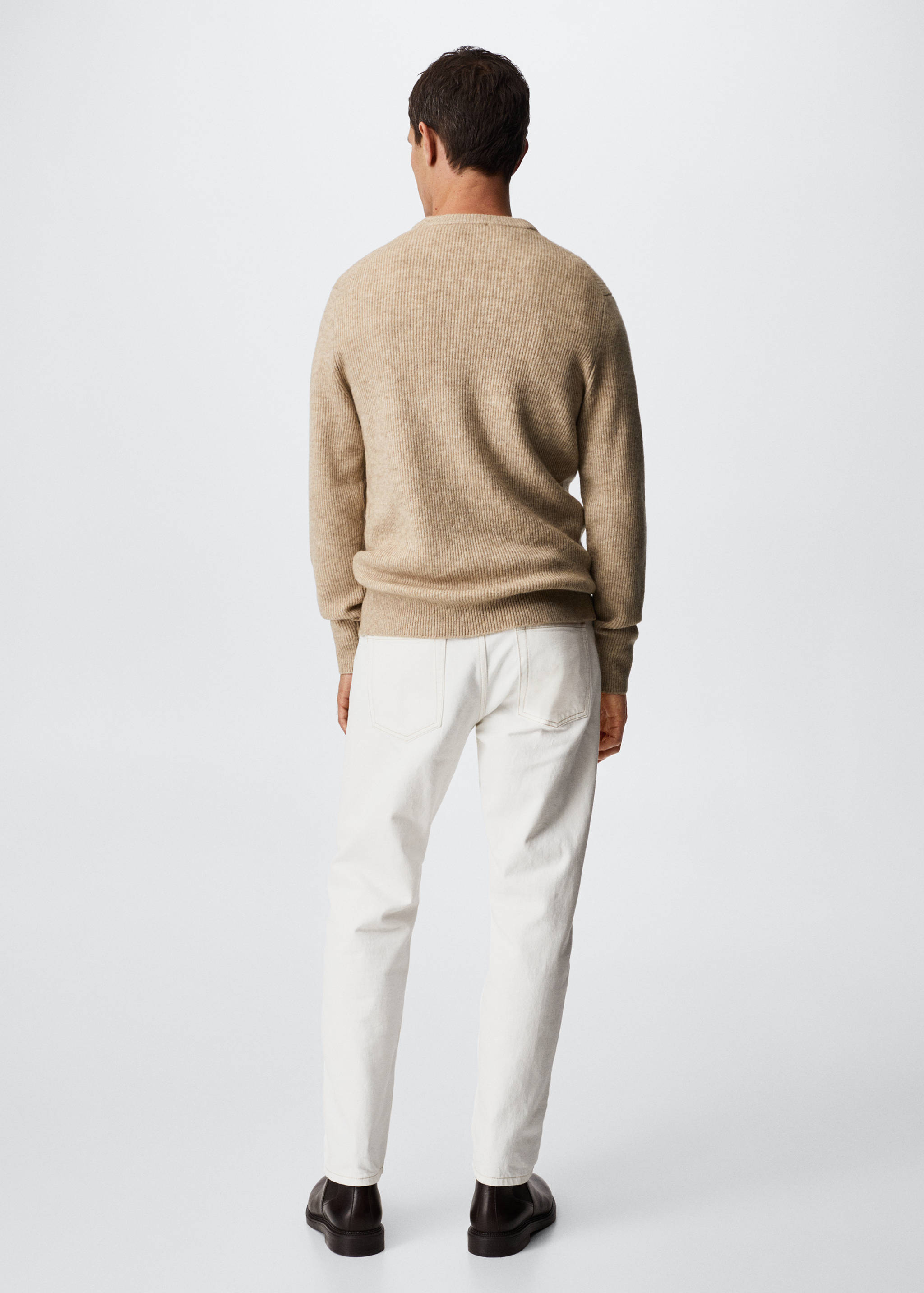Structured fabric sweater - Reverse of the article