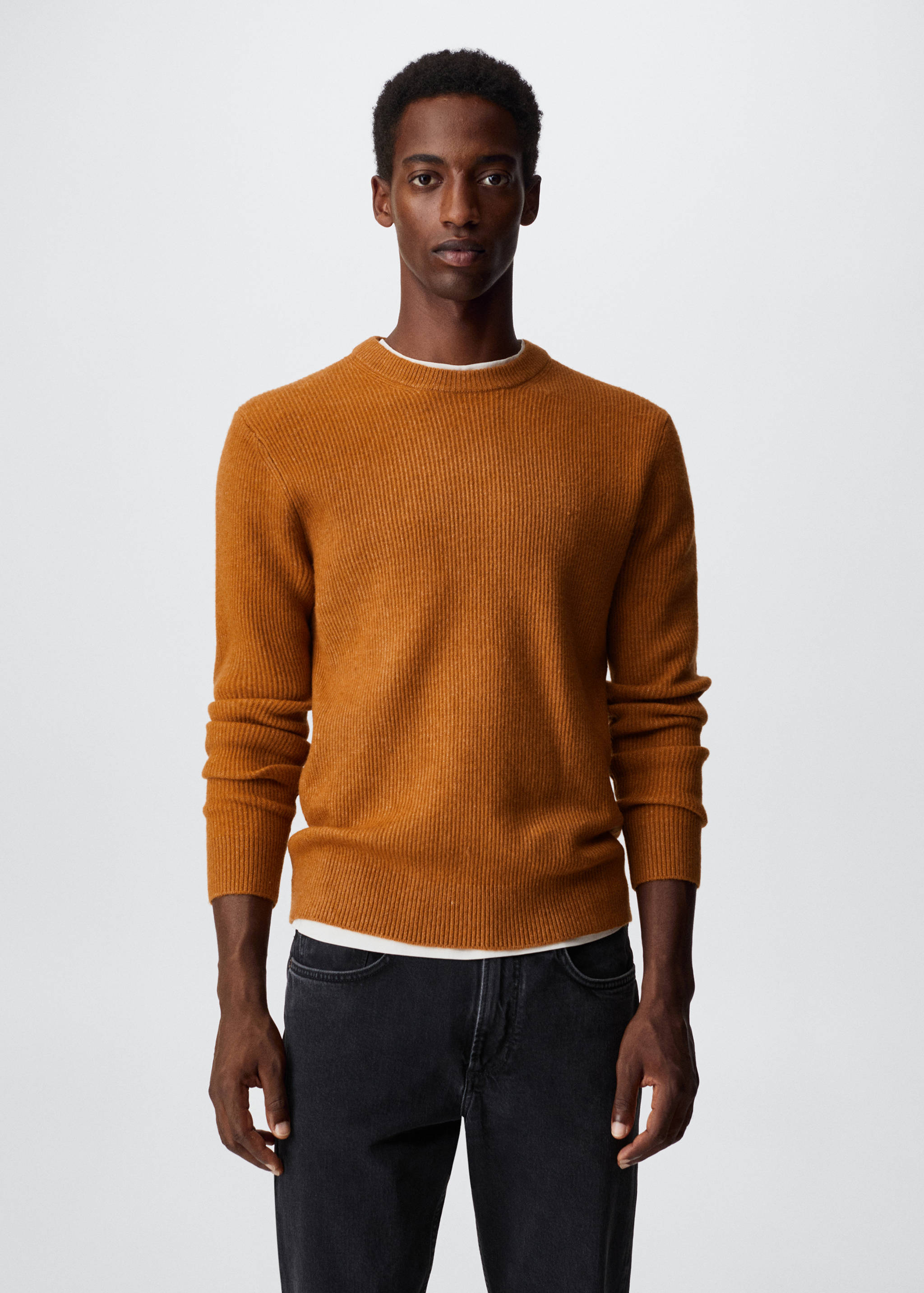 Structured fabric sweater - Medium plane