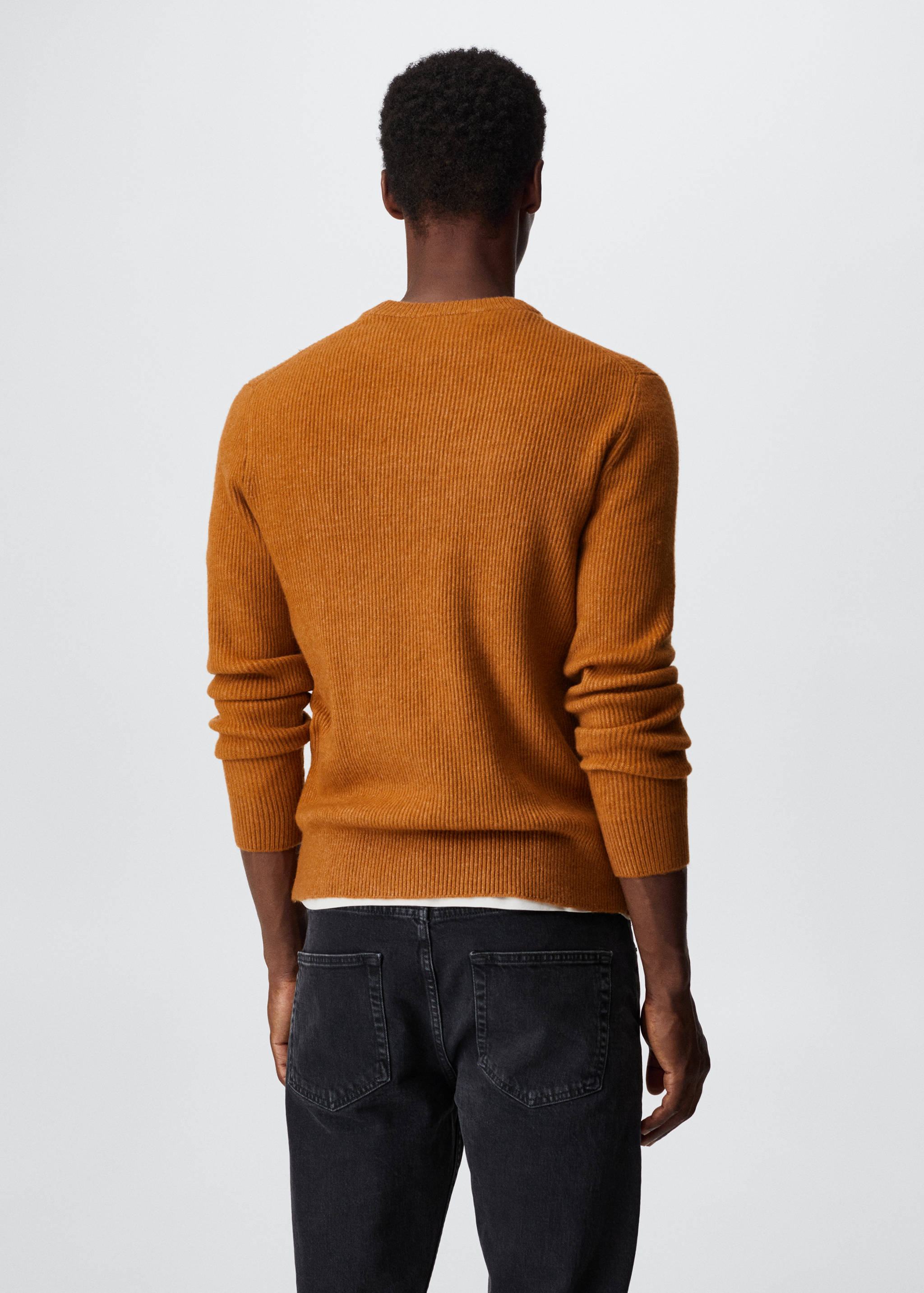 Structured fabric sweater - Reverse of the article