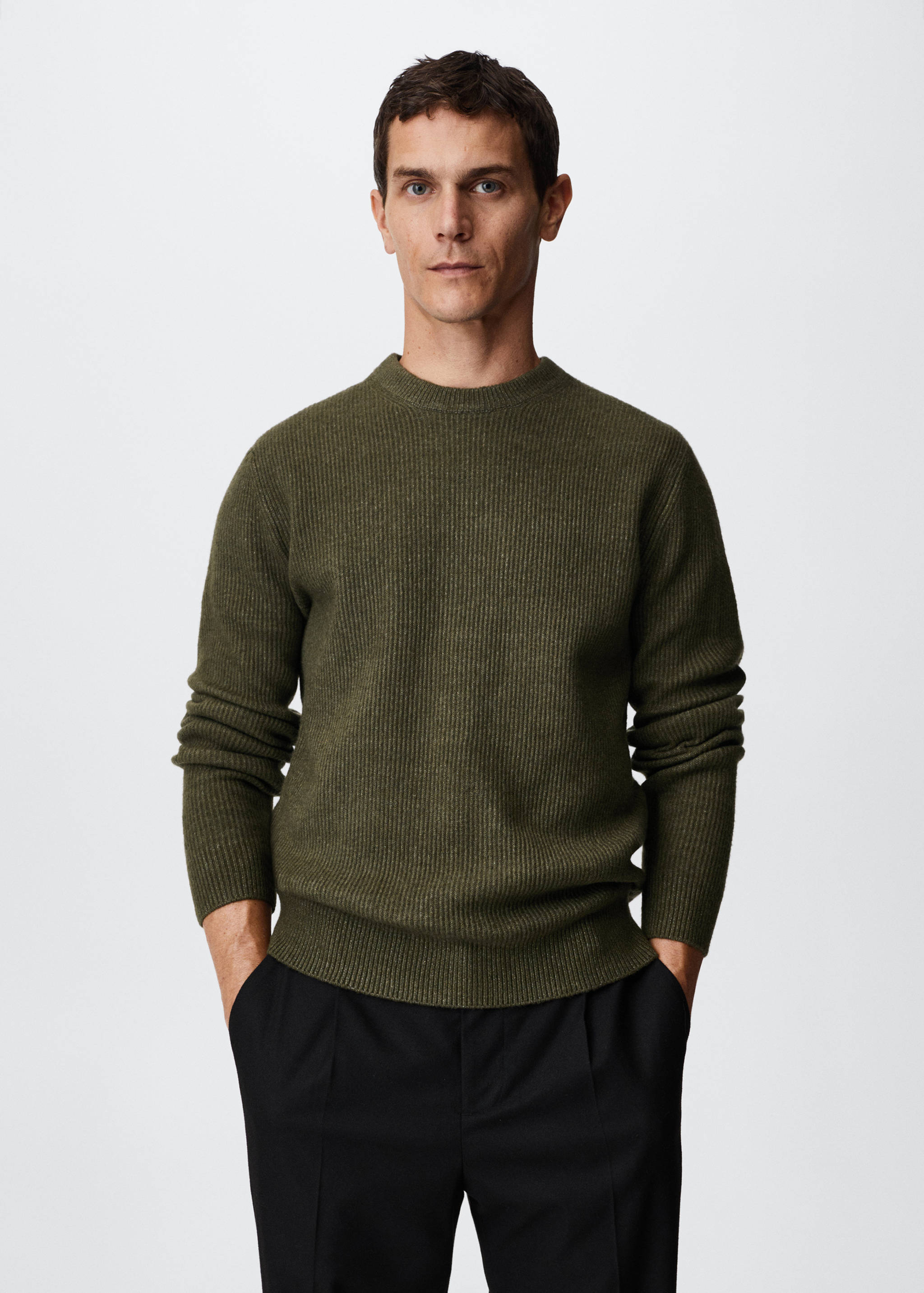 Structured fabric sweater - Medium plane