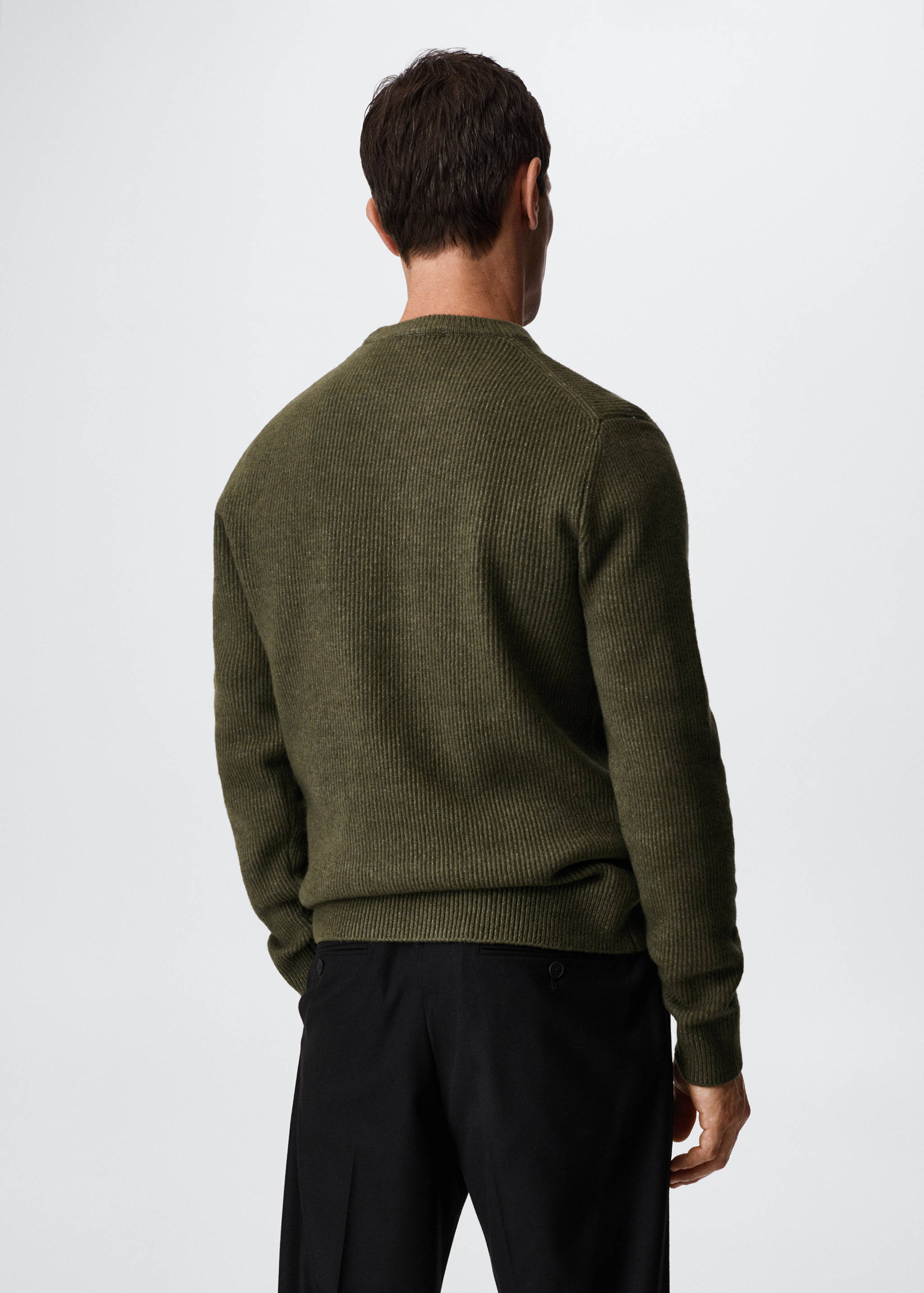 Structured fabric sweater - Reverse of the article