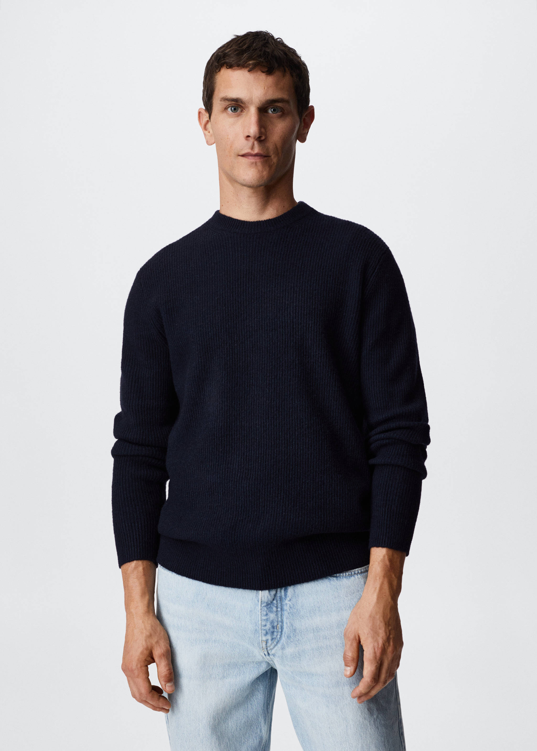 Structured fabric sweater - Medium plane