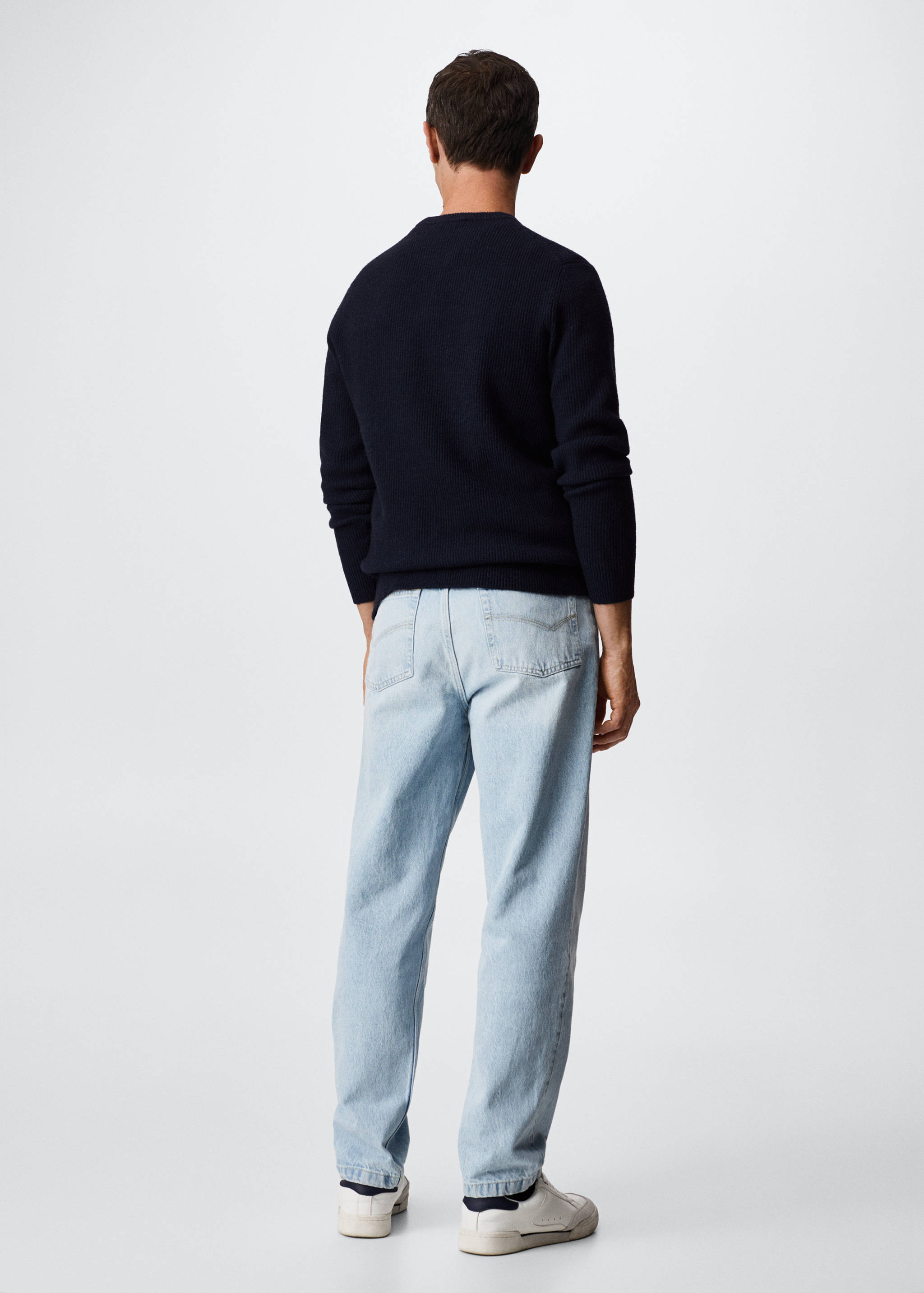 Structured fabric sweater - Reverse of the article