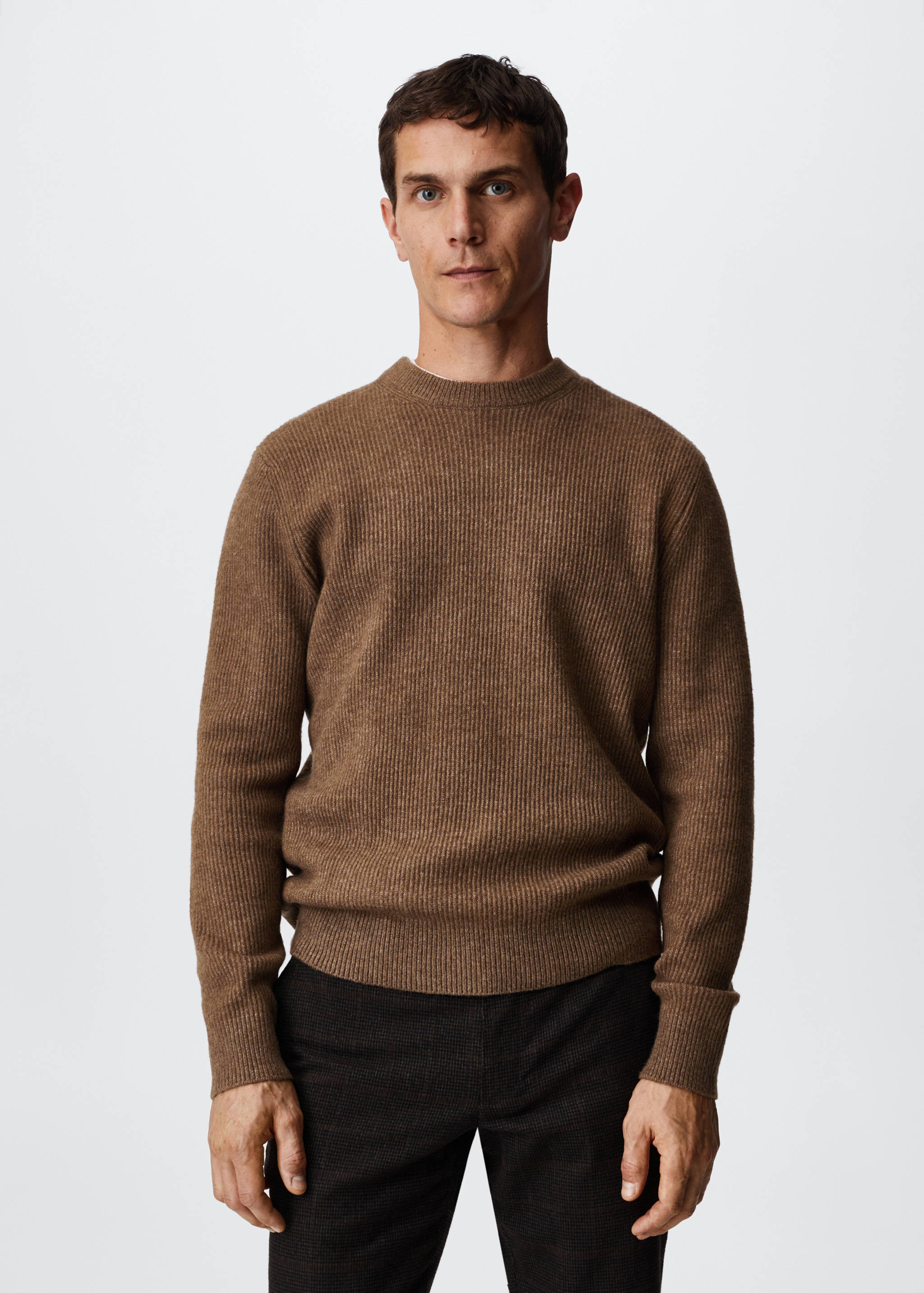 Structured fabric sweater - Medium plane
