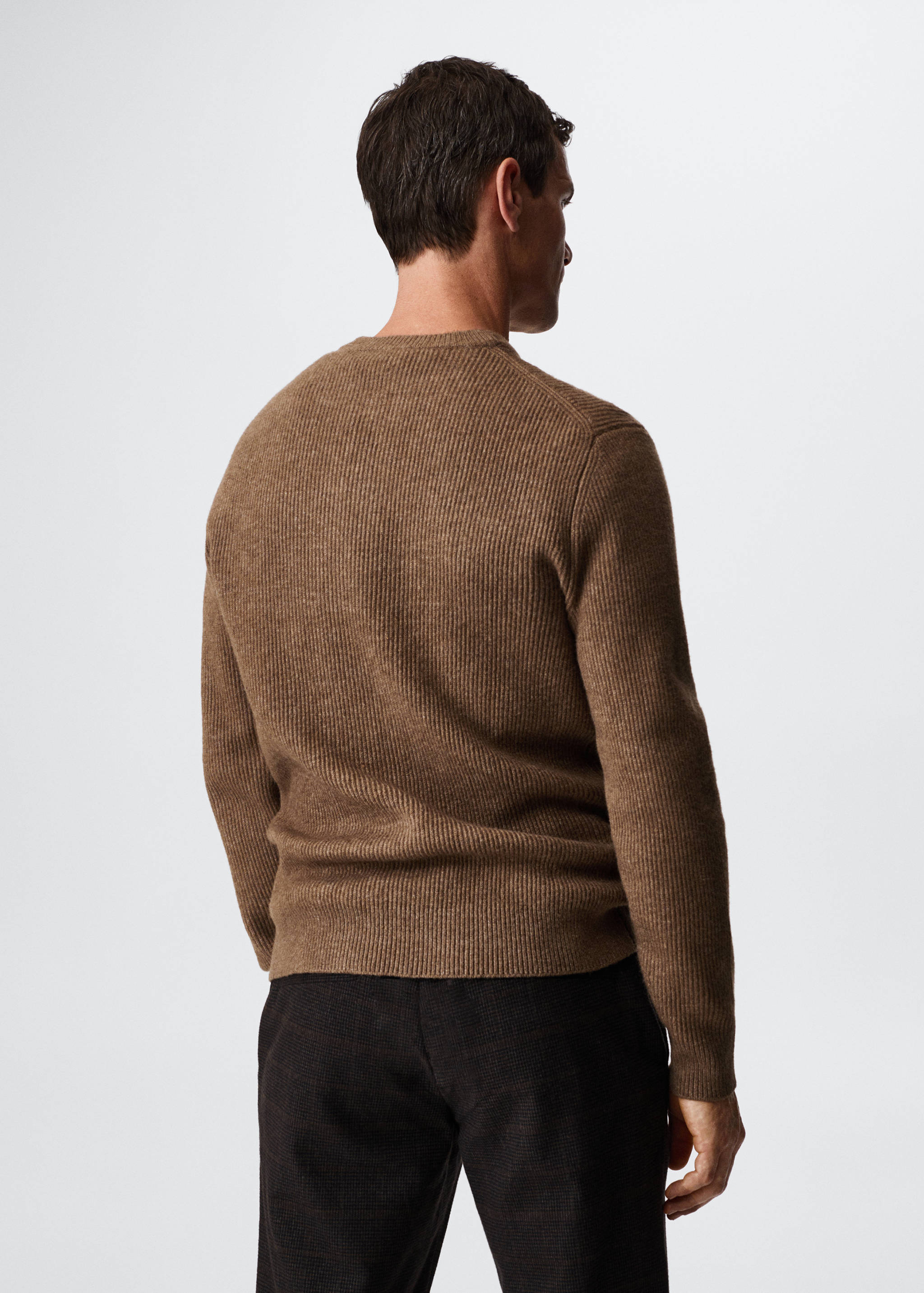Structured fabric sweater - Reverse of the article