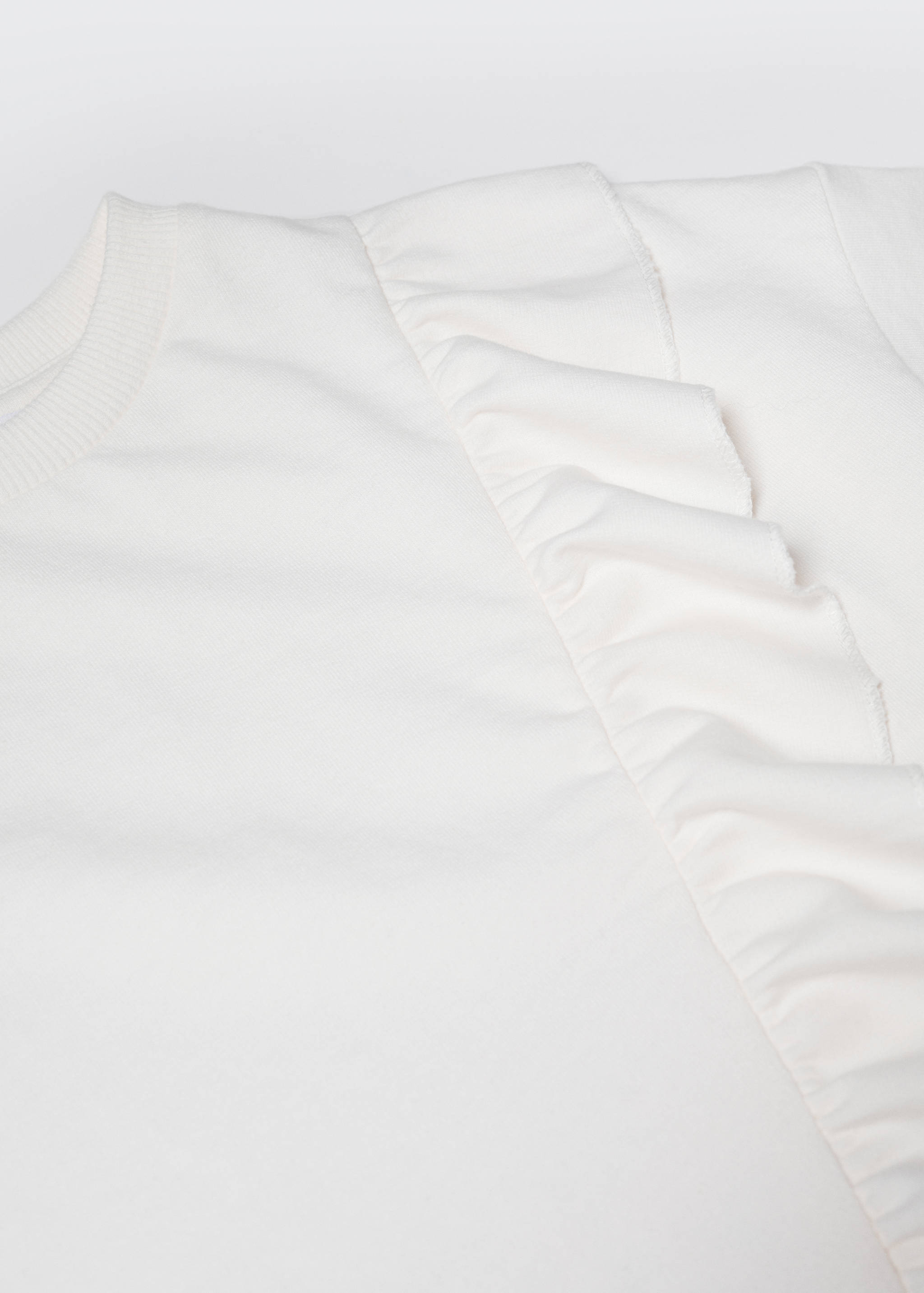 Baumwoll-Sweatshirt mit Rüschen - Detail des Artikels 8