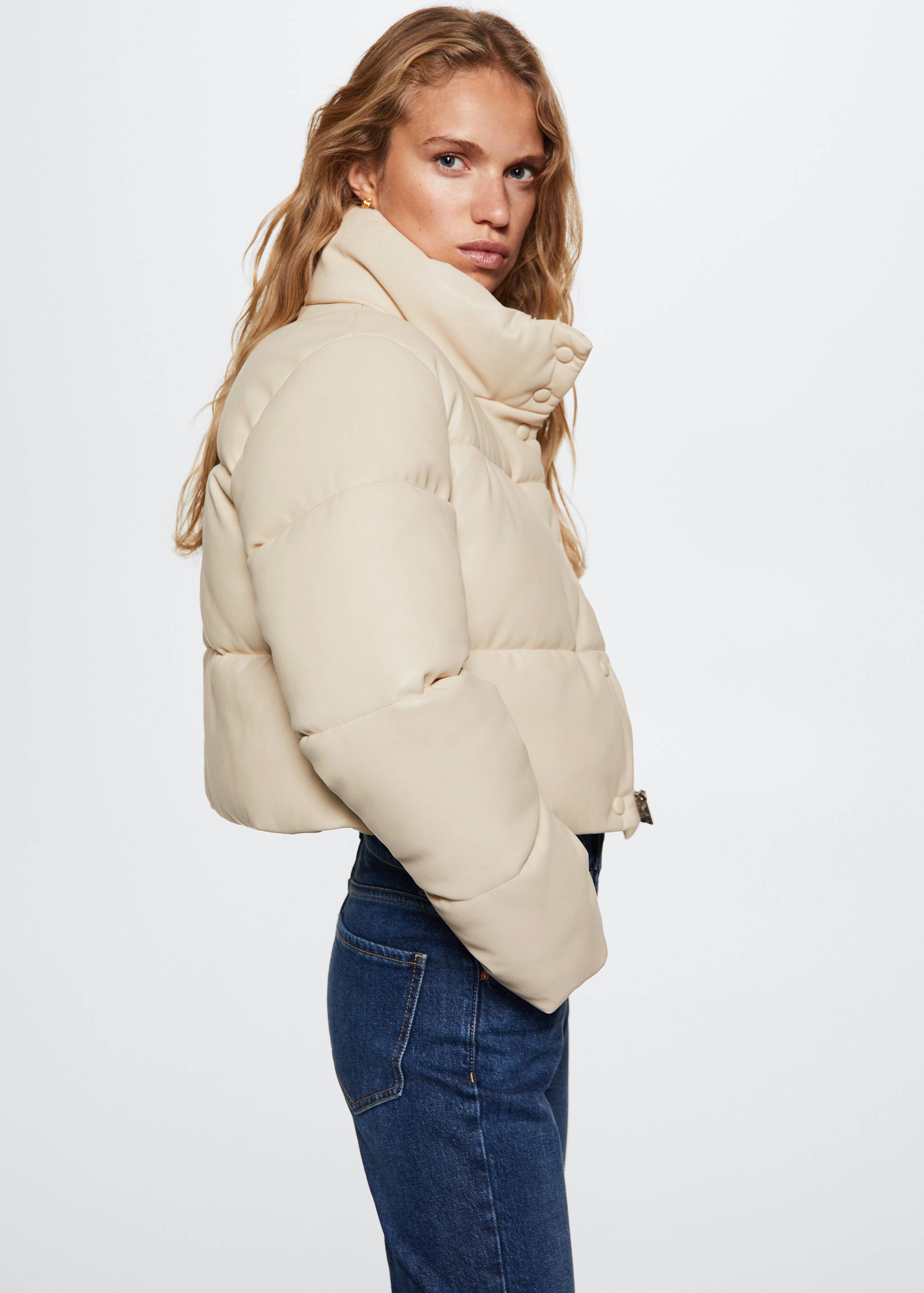 Steppanorak mit Leder-Effekt - Detail des Artikels 4