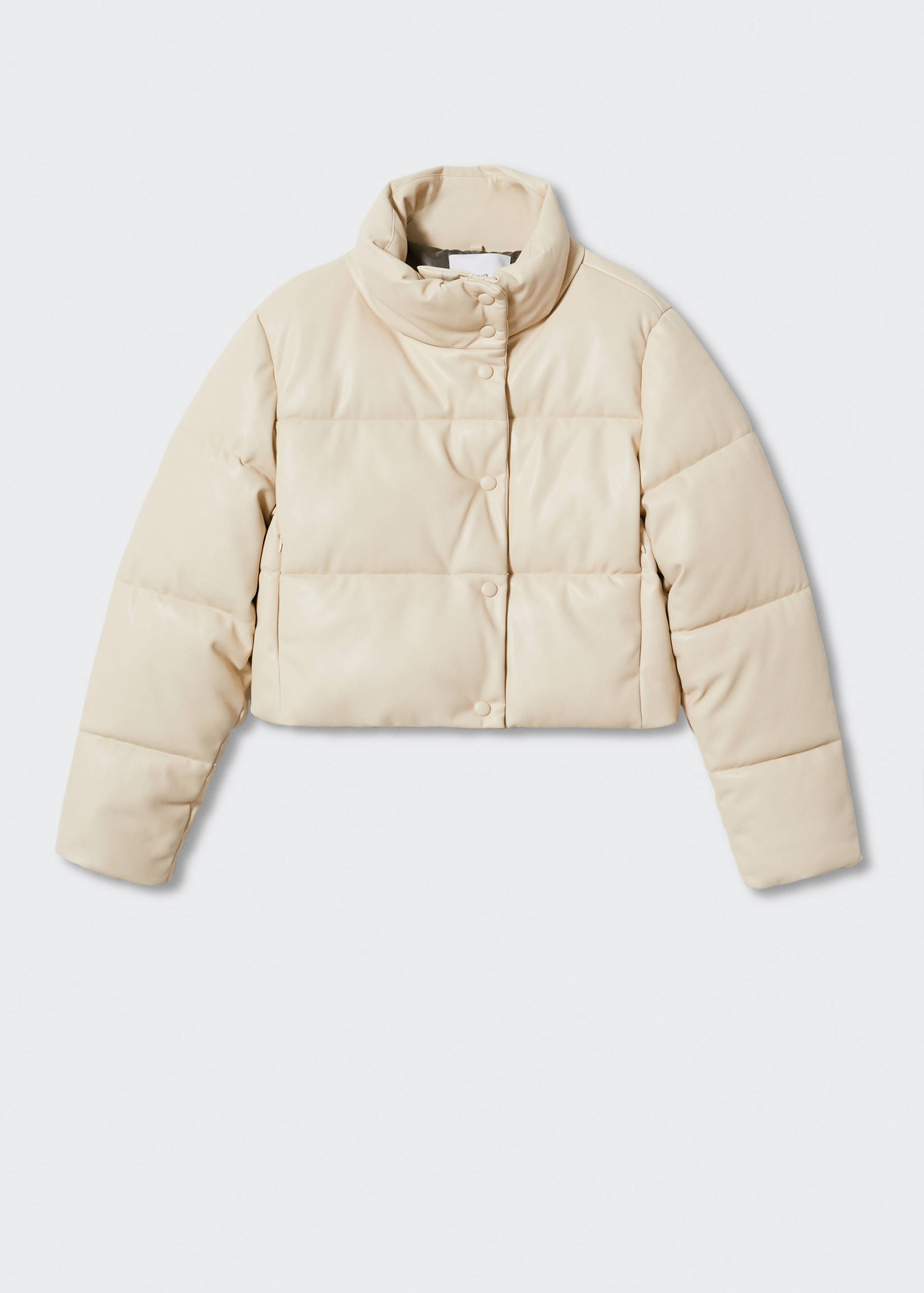 Steppanorak mit Leder-Effekt - Artikel ohne Model