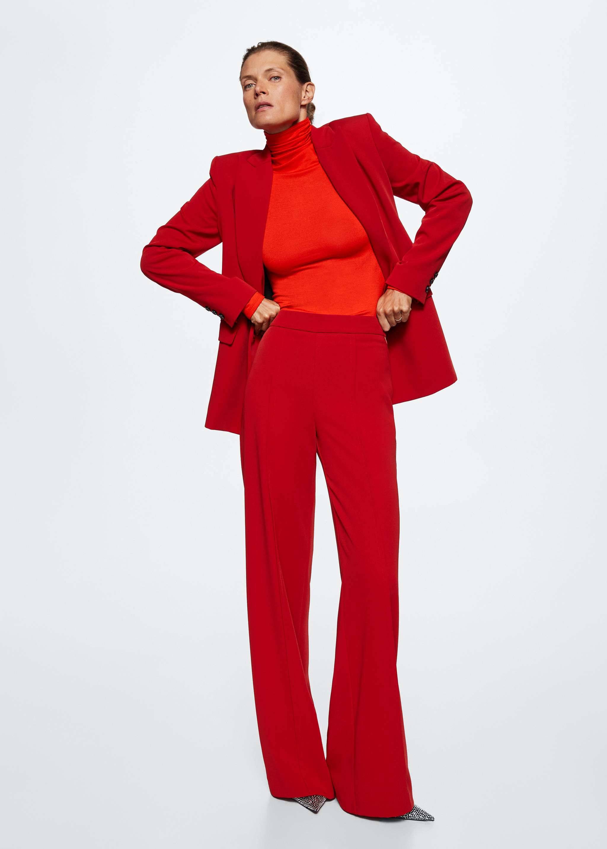 High-collar knitwear t-shirt - General plane