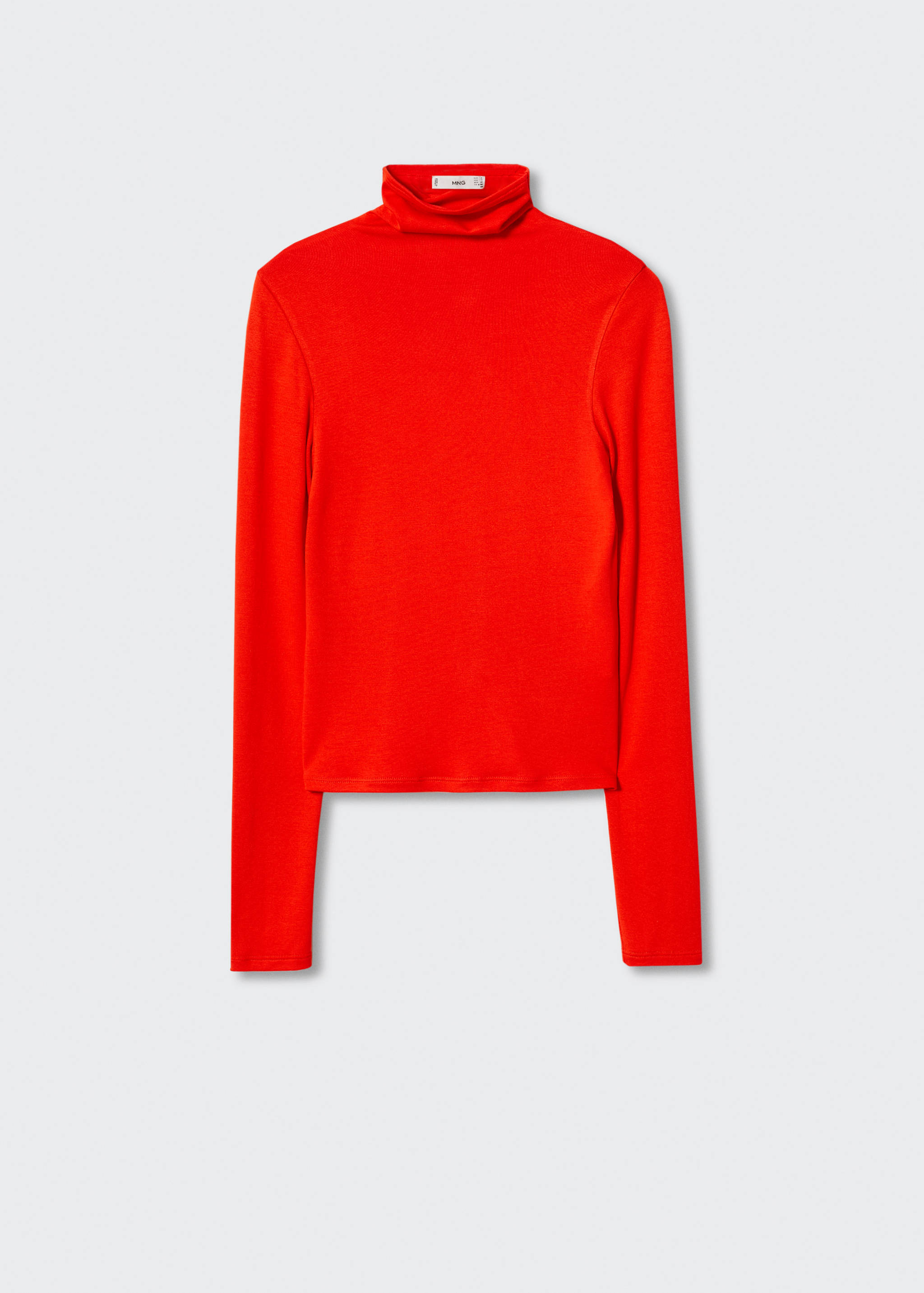 High-collar knitwear t-shirt - Article without model