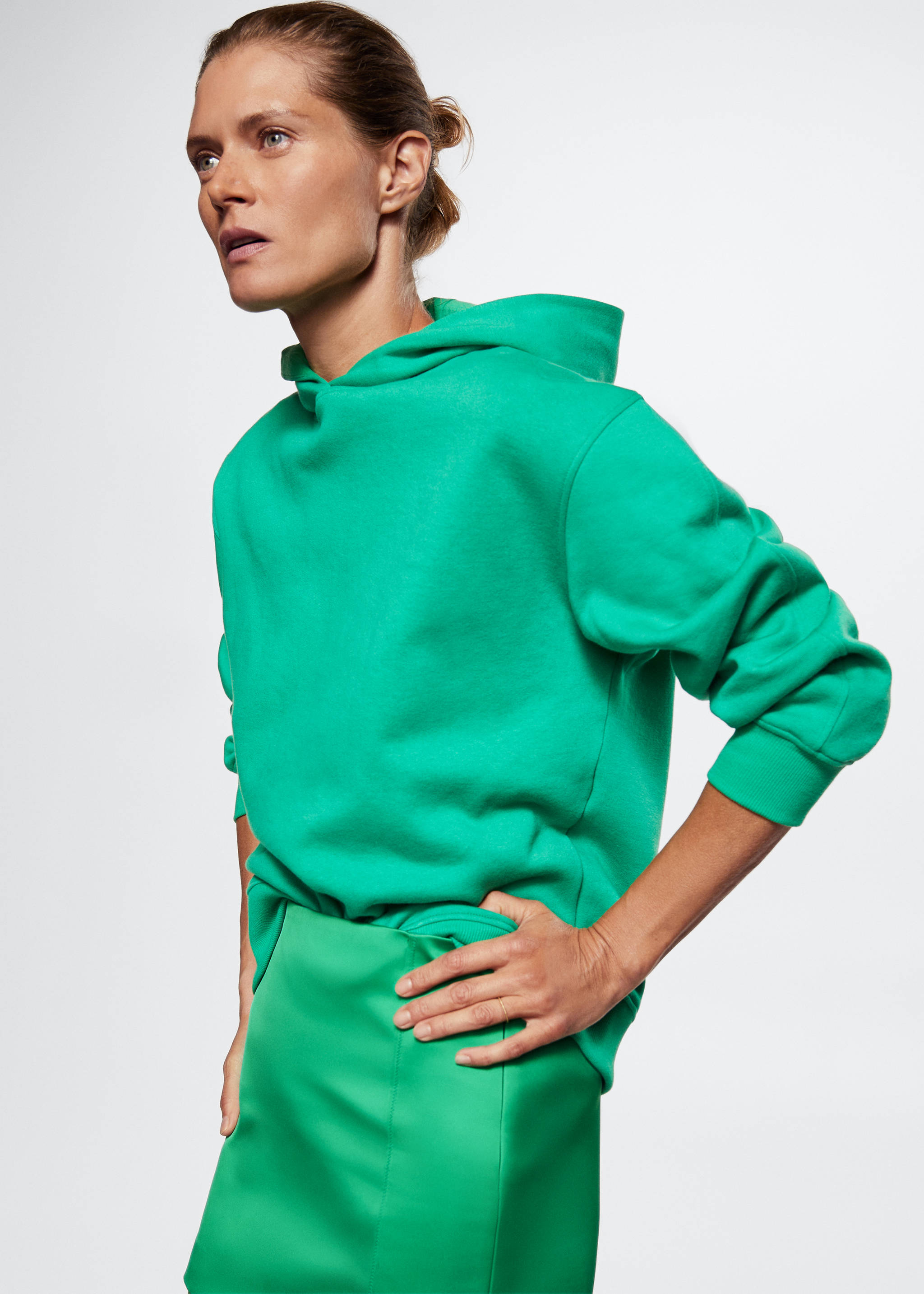 Satin mini skirt - Details of the article 4