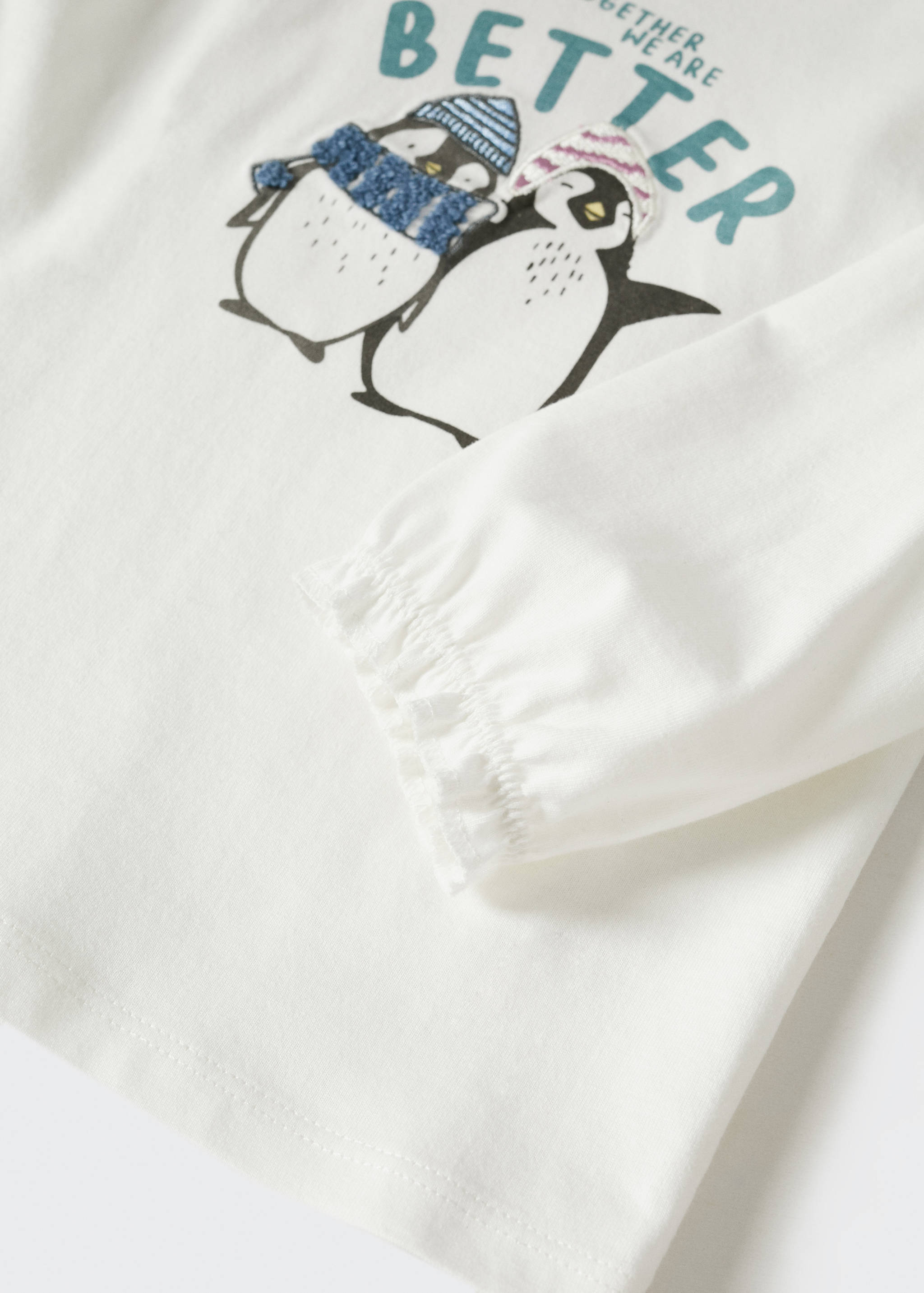 Camiseta manga larga estampada - Detalle del artículo 8