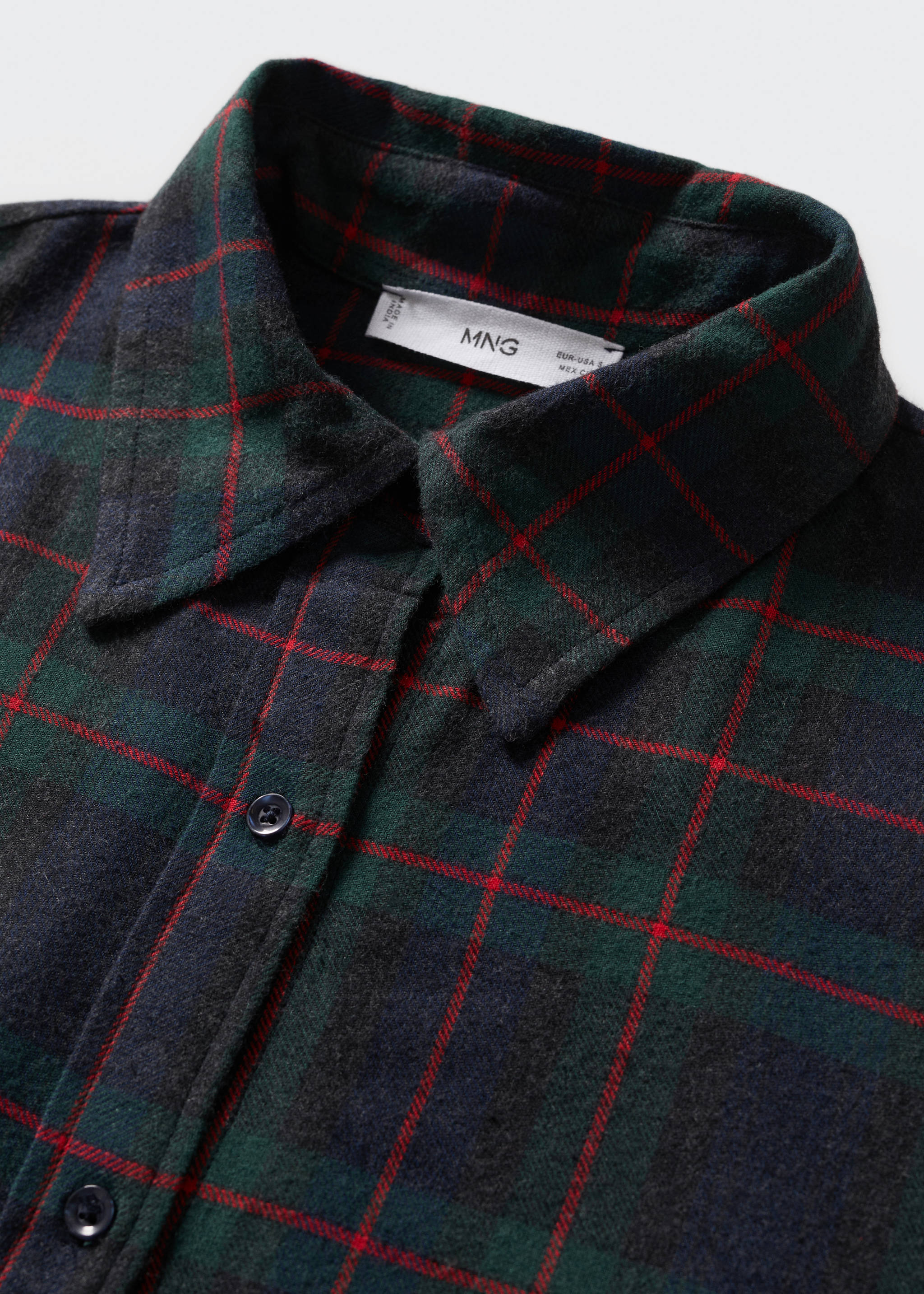 Flannel shirt dress - Details of the article 8