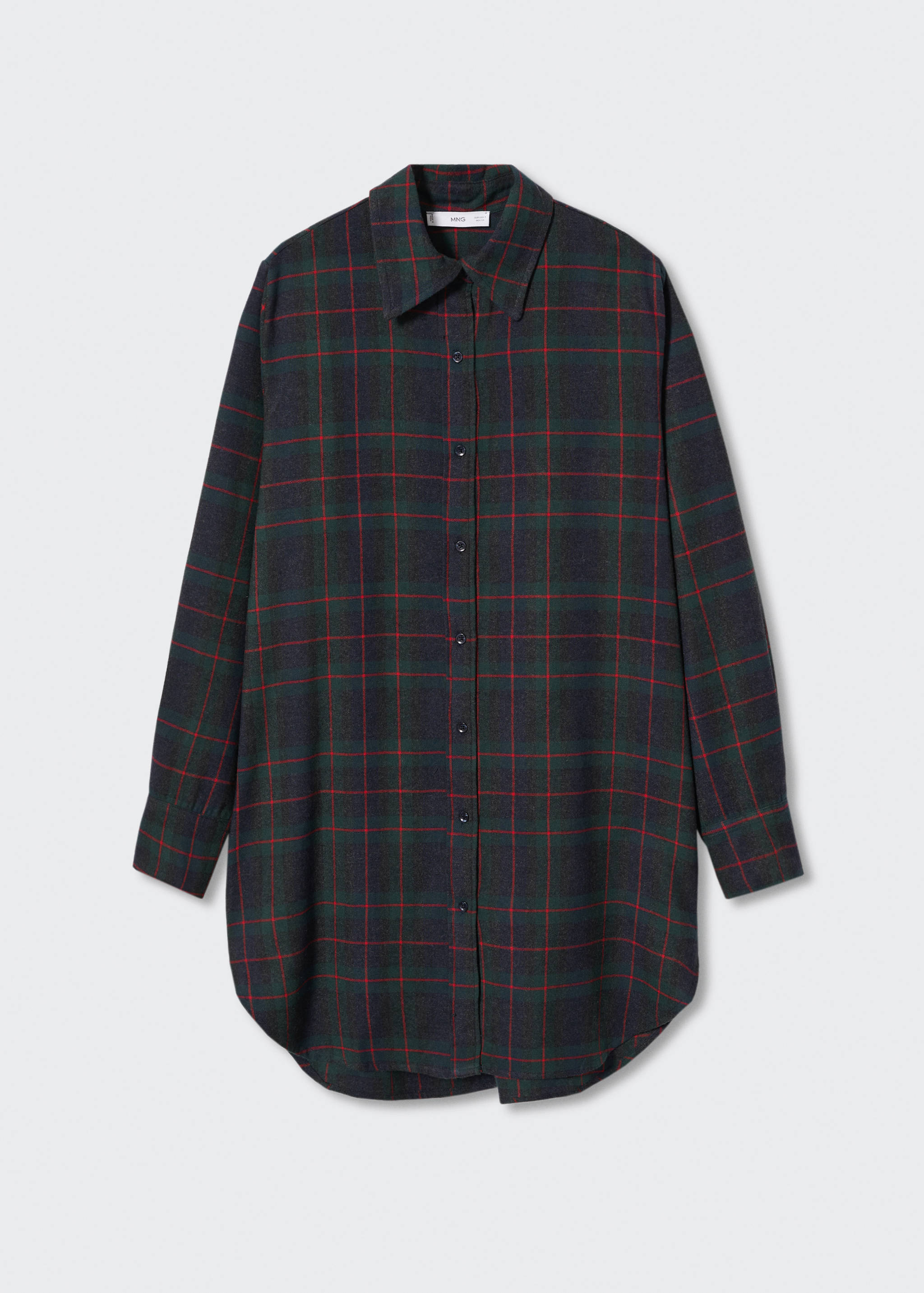 Flannel shirt dress - Article without model
