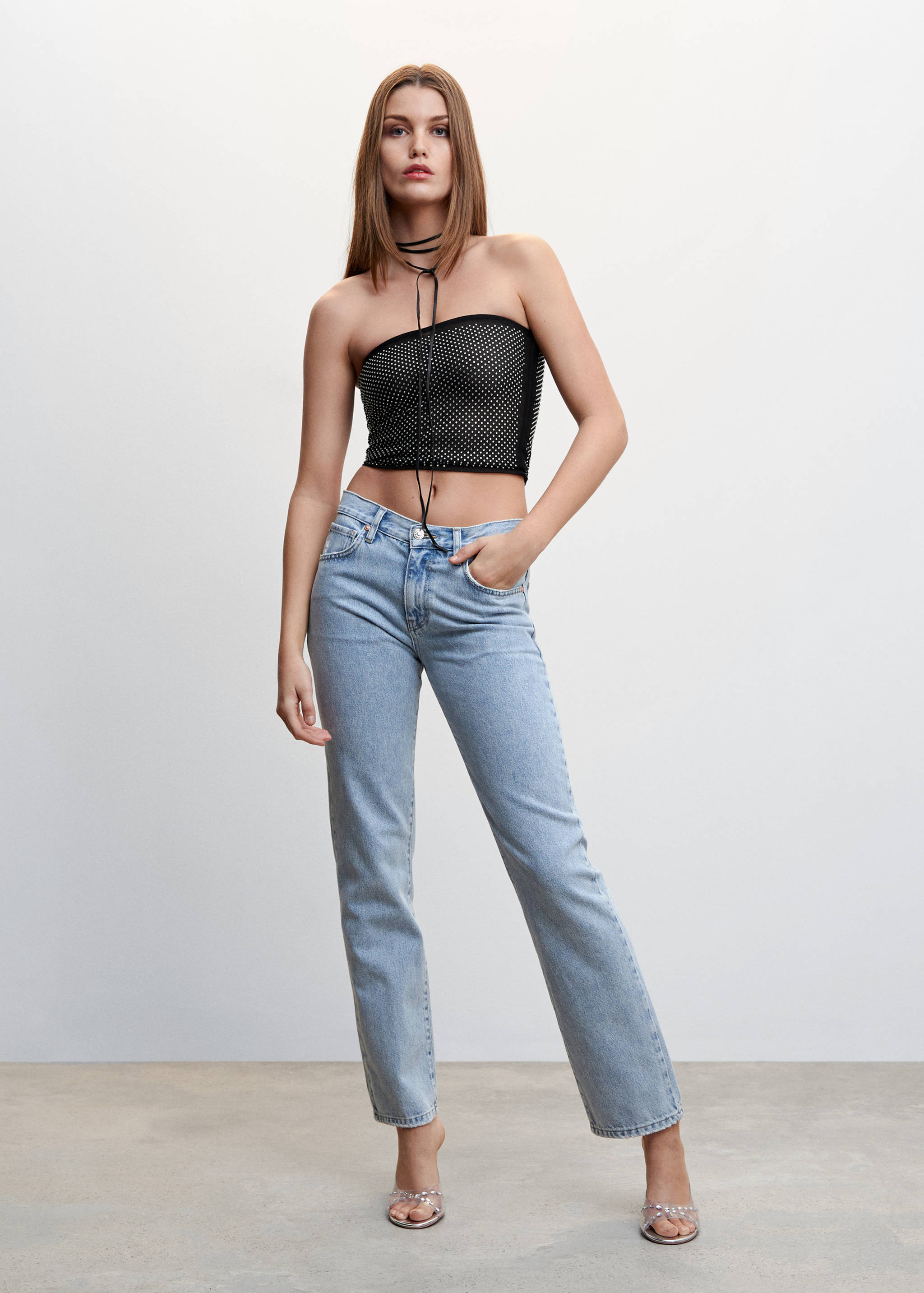 Strass-Bandeau-Top - Allgemeine Ansicht