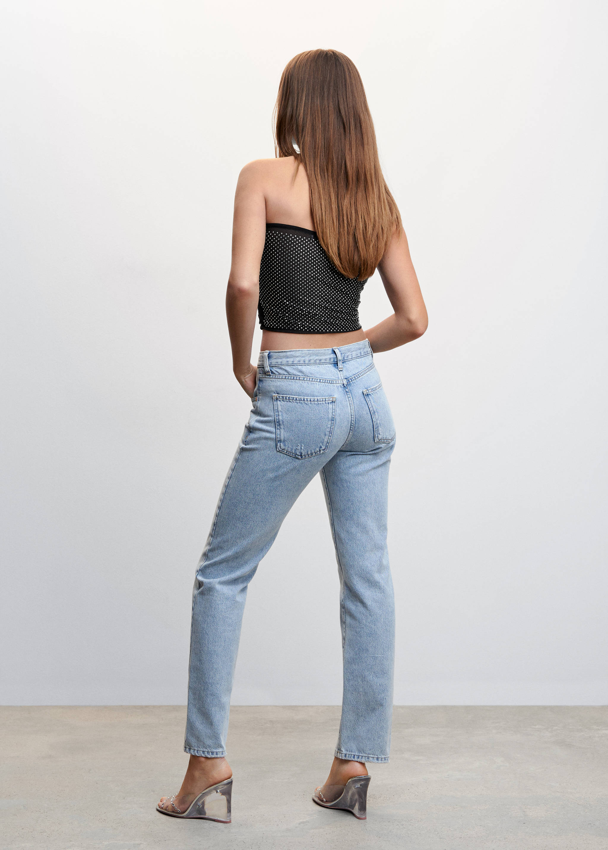 Strass-Bandeau-Top - Rückseite des Artikels