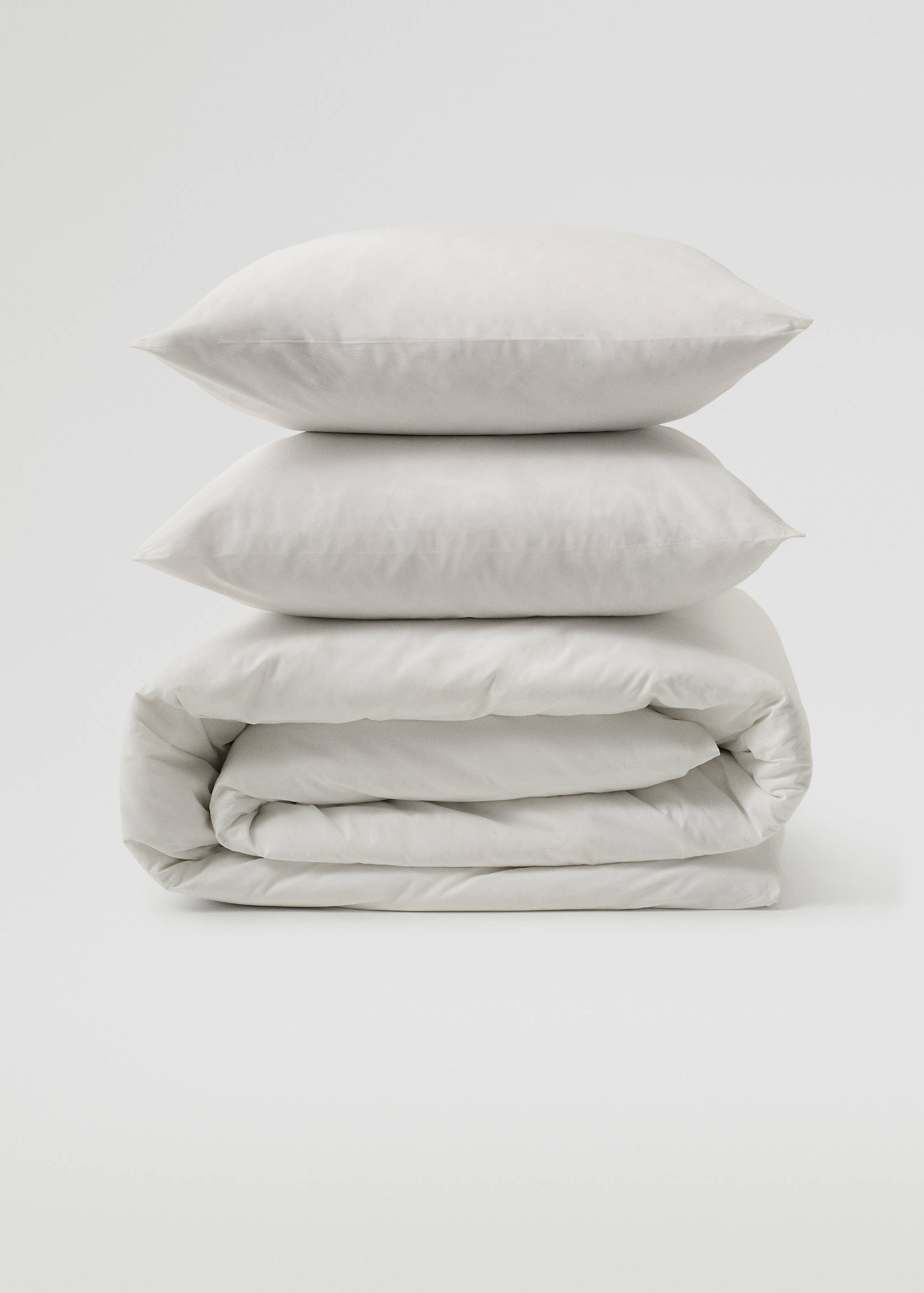 Percale cotton duvet cover (300 threads) superking bed - Article without model