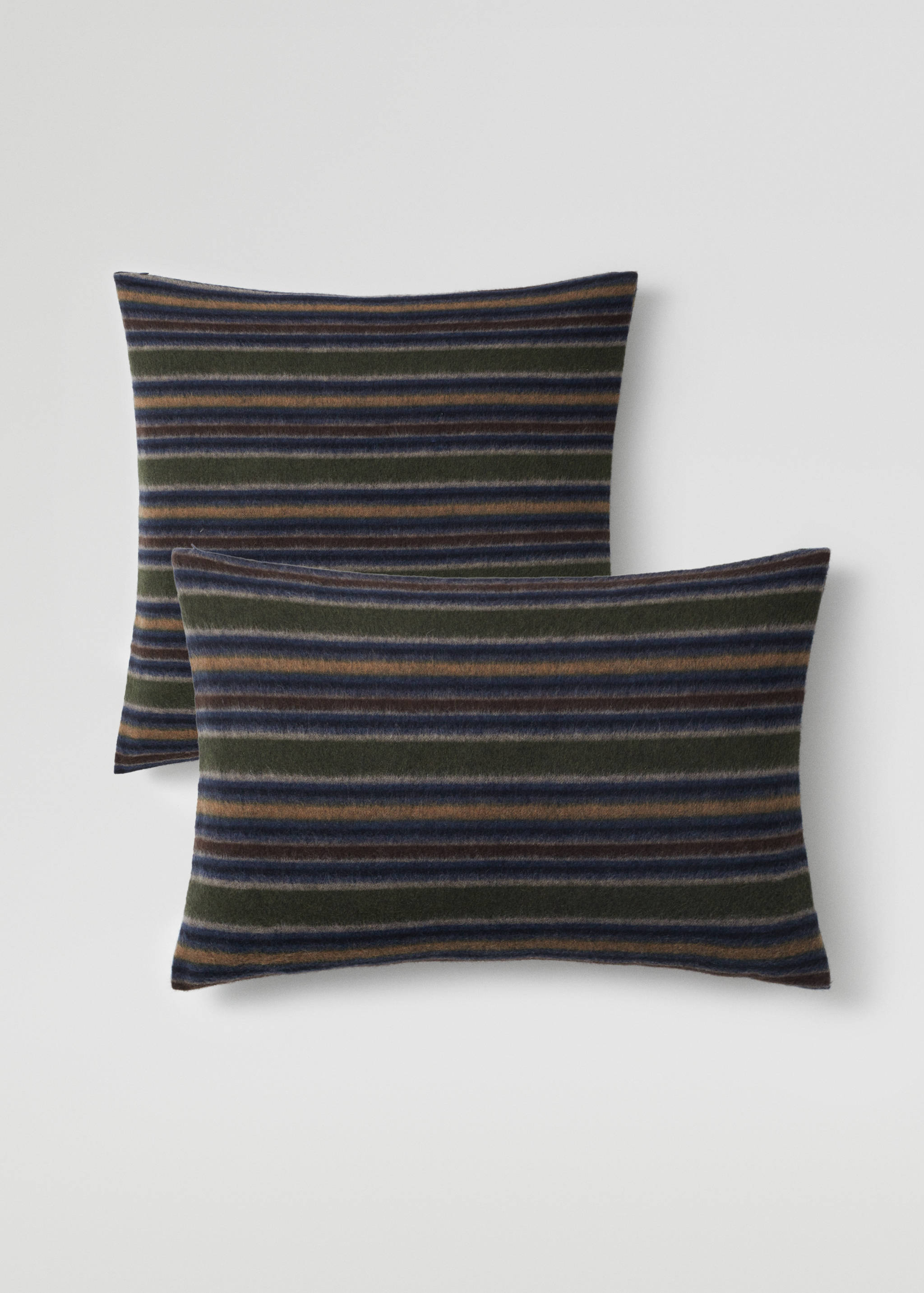 Textured striped cushion case 40x60cm - Medium plane