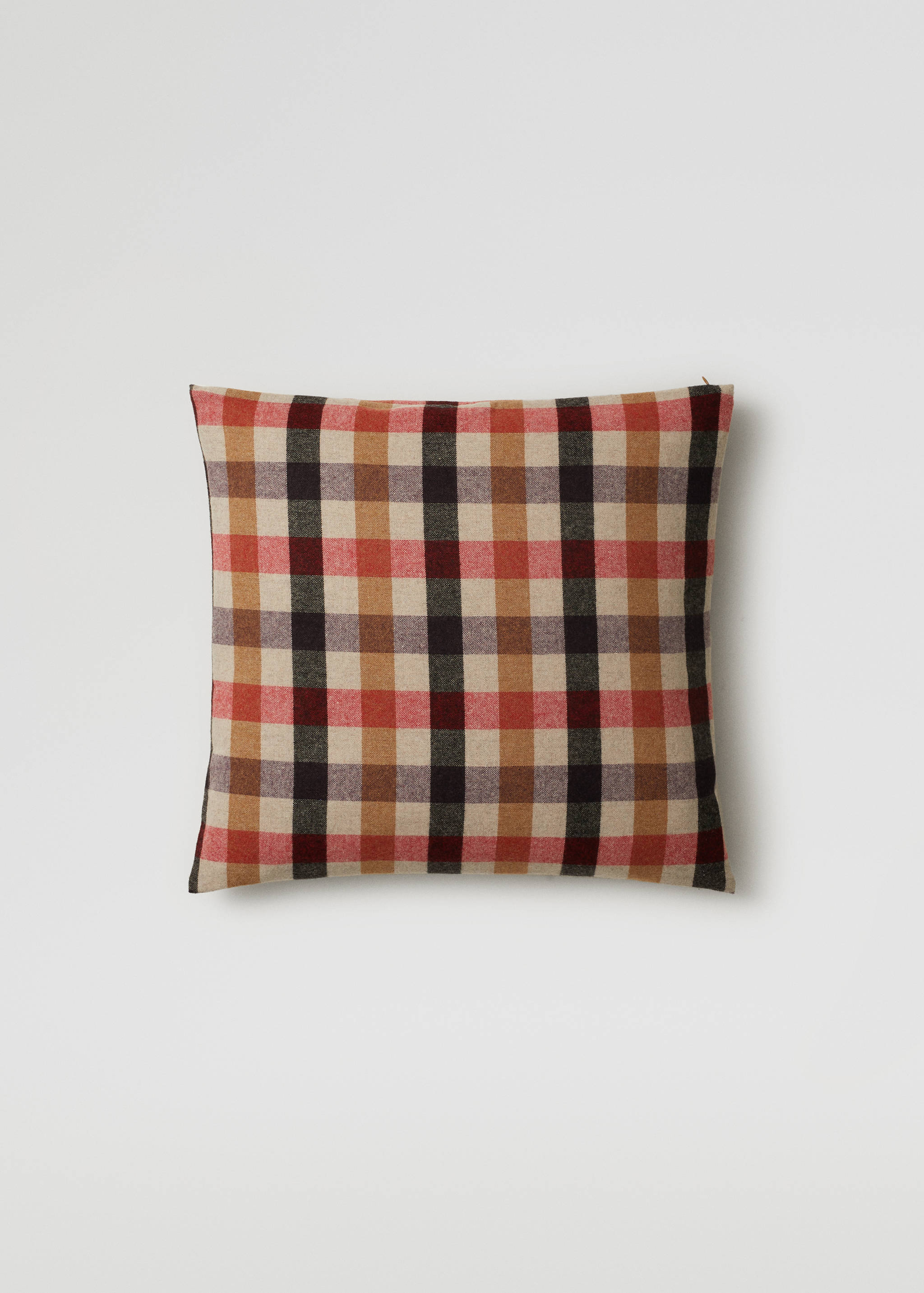 Checked wool cushion cover 50X50cm - Article without model
