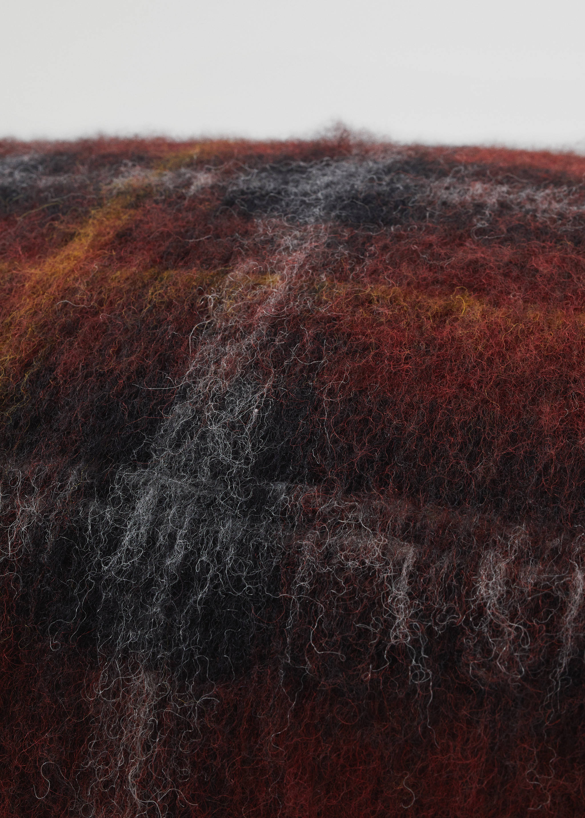 Karierte Kissenhülle aus Wolle 40 x 60 cm - Detail des Artikels 4