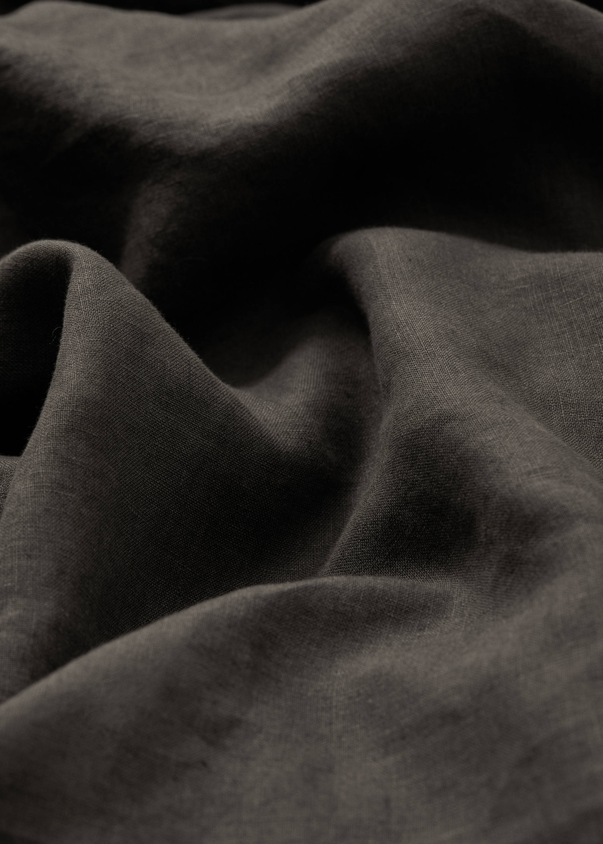 100% linen fitted sheet 140X200x30cm - Medium plane