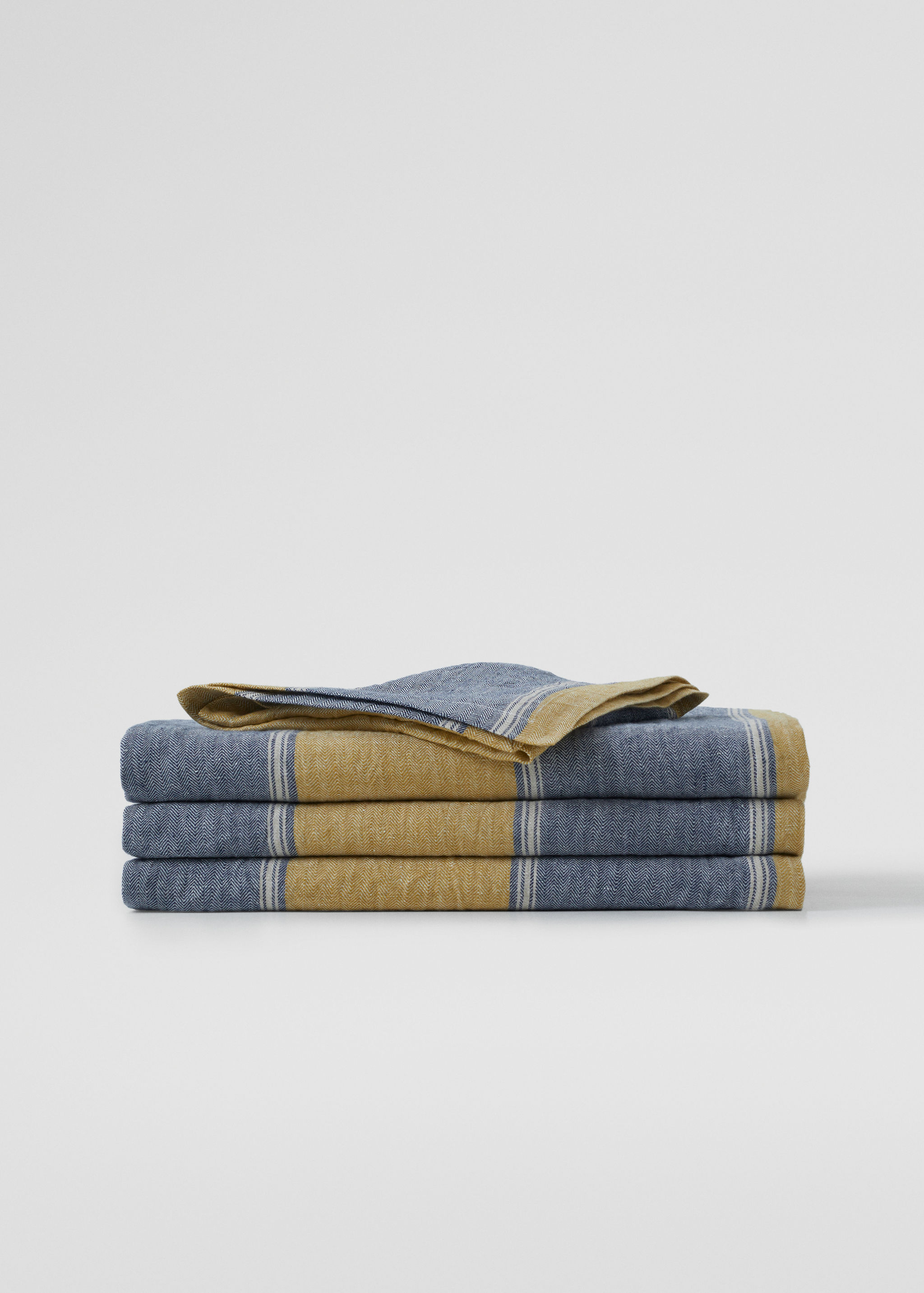 Nappe 100 % lin rayures 250x150 cm - Article sans modèle