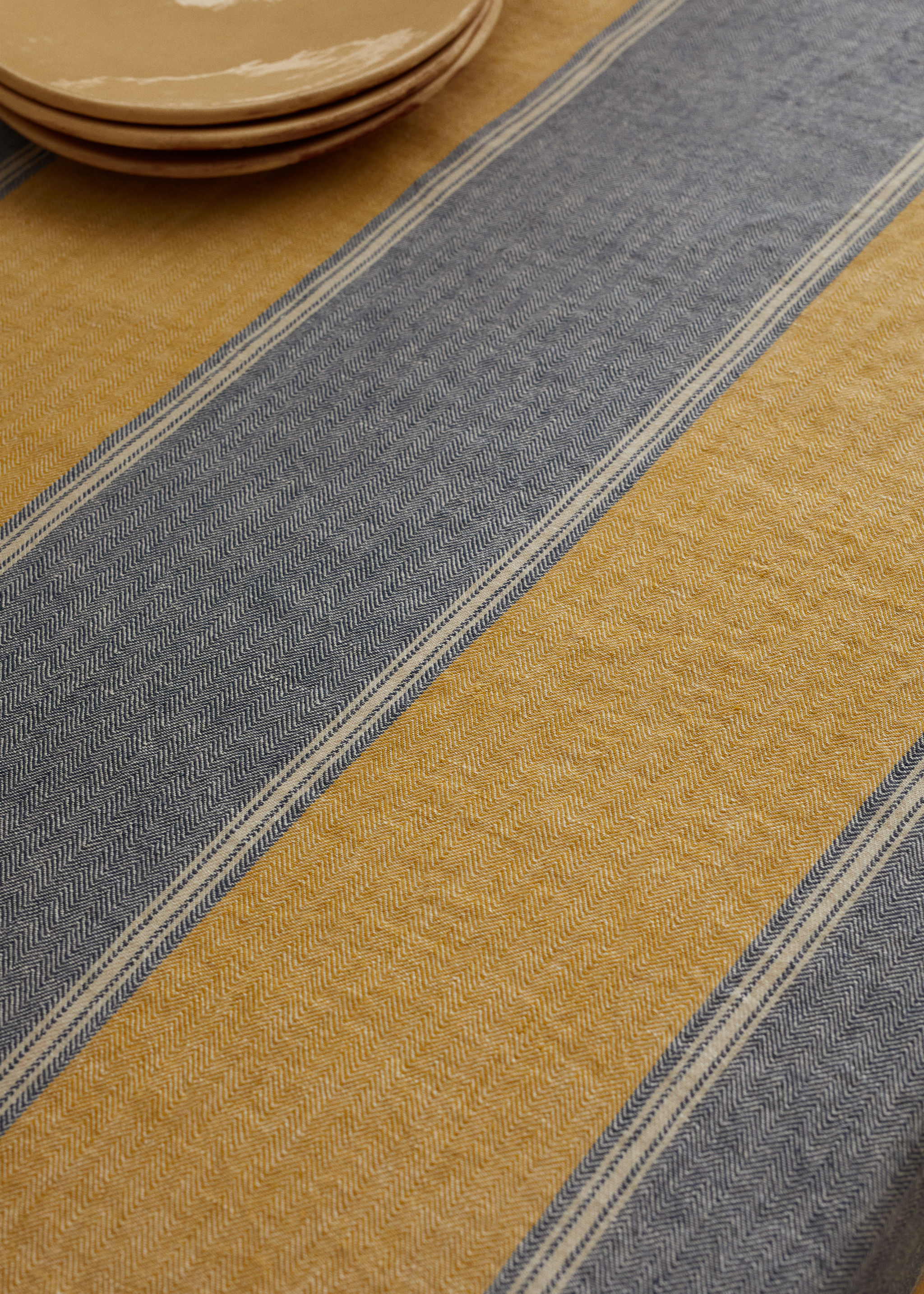 Nappe 100 % lin rayures 250x150 cm - Détail de l'article 2