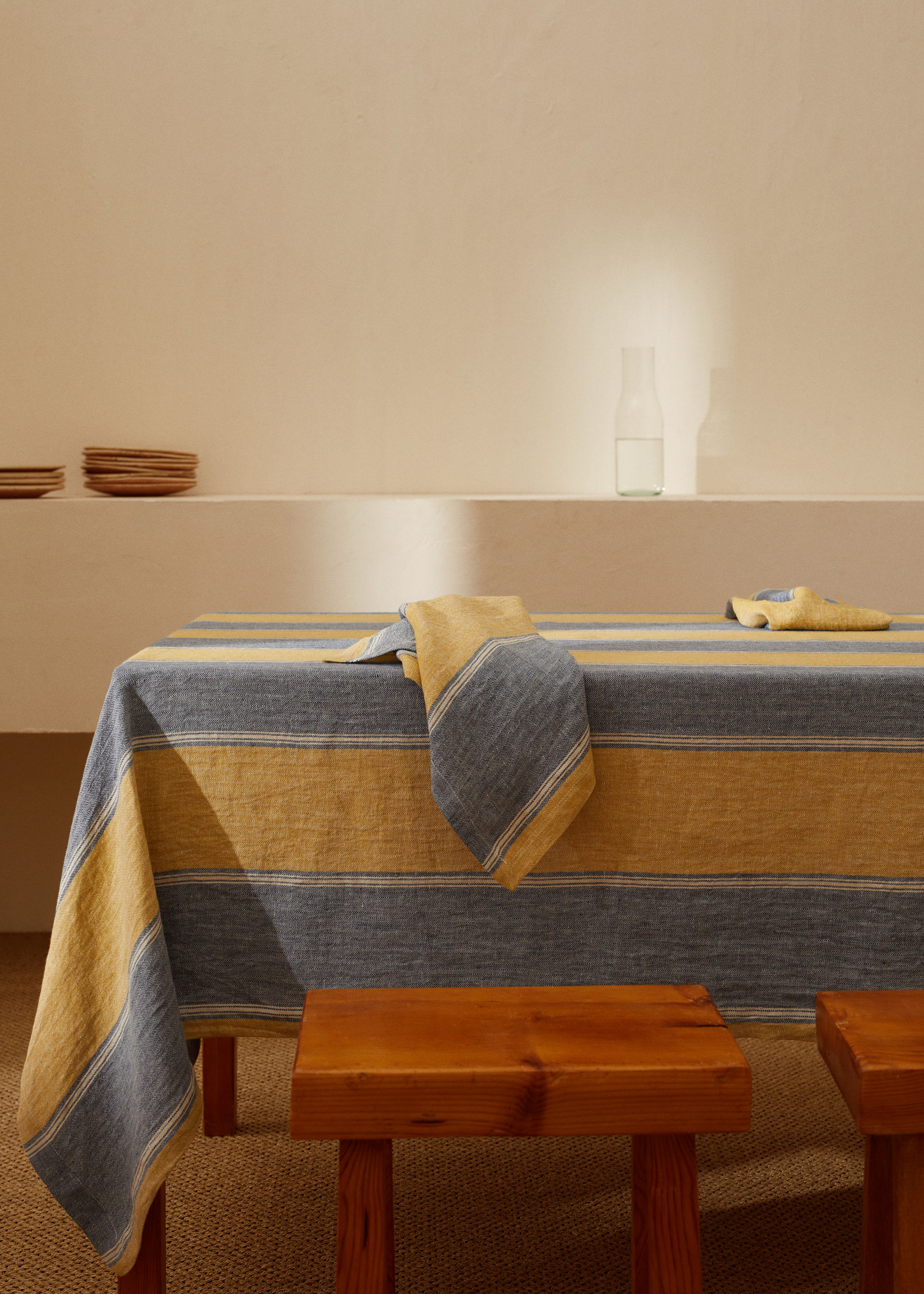 Nappe 100 % lin rayures 250x150 cm - Détail de l'article 8