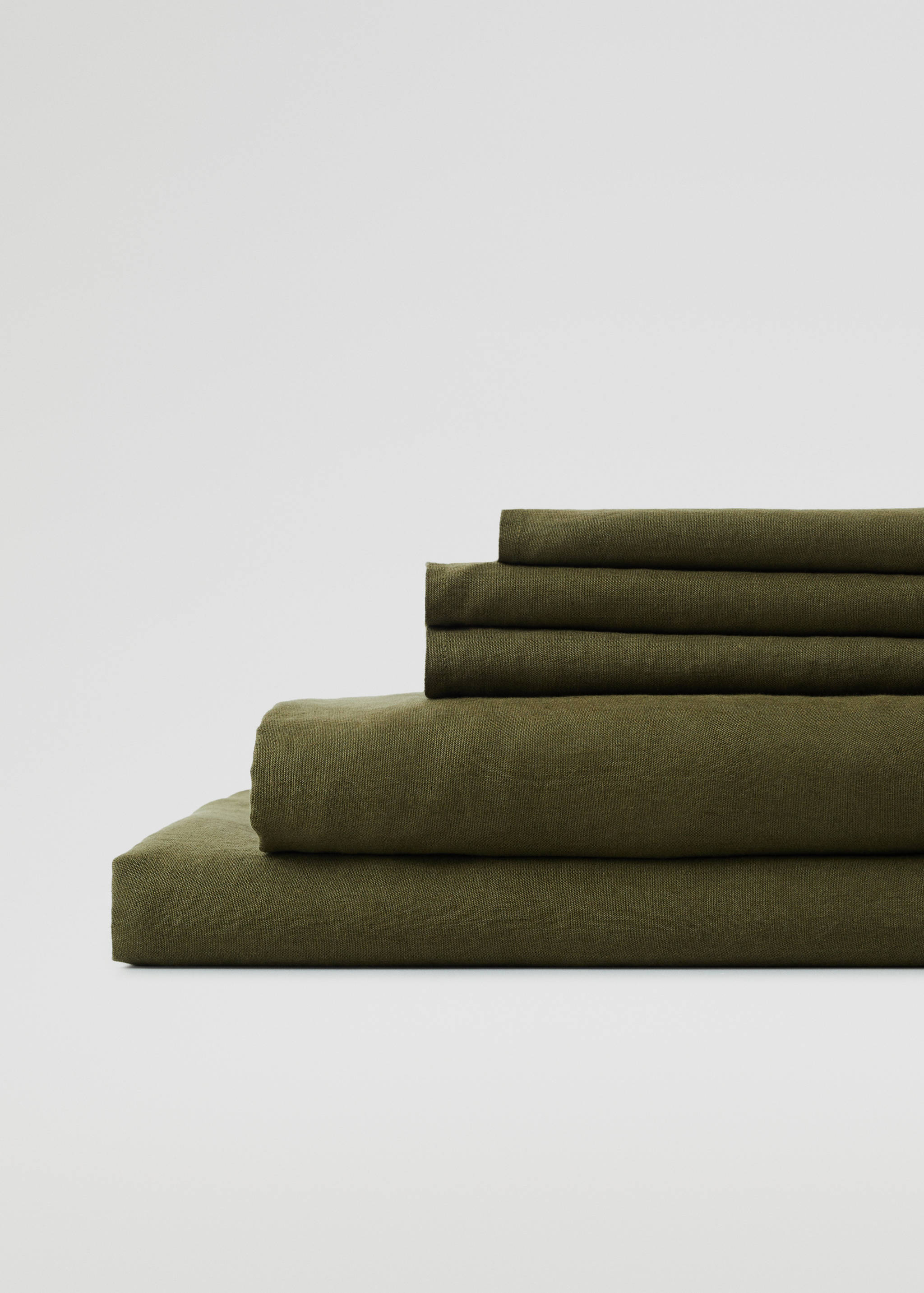 100% linen fitted sheet 90x200x30cm - Details of the article 2