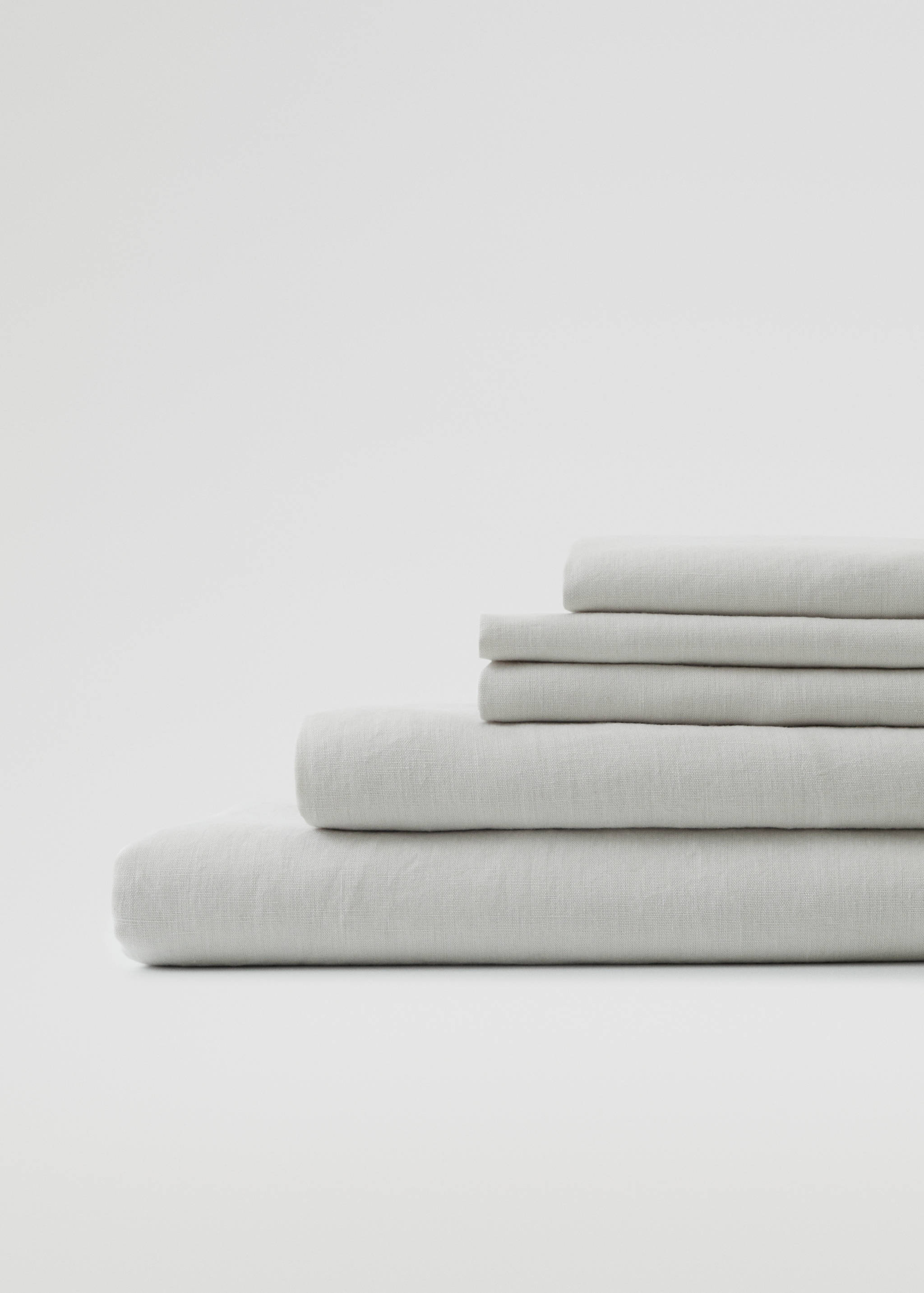 100% linen fitted sheet 90x200x30cm - Details of the article 2