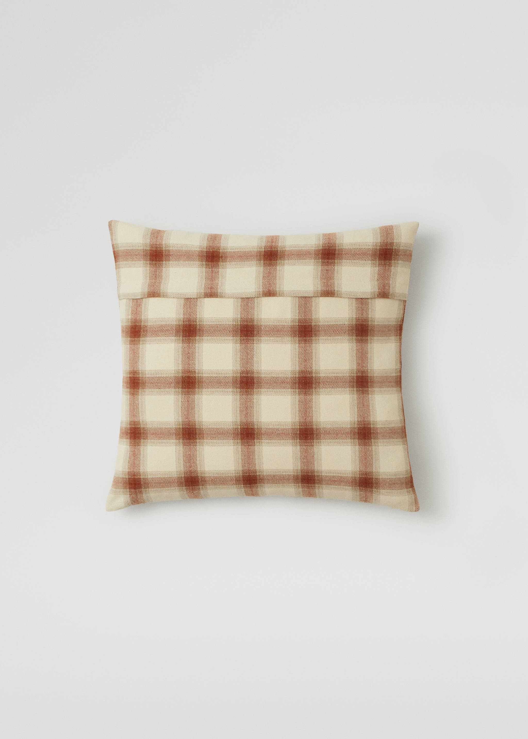 Check cotton cushion case 50X50cm - Reverse of the article