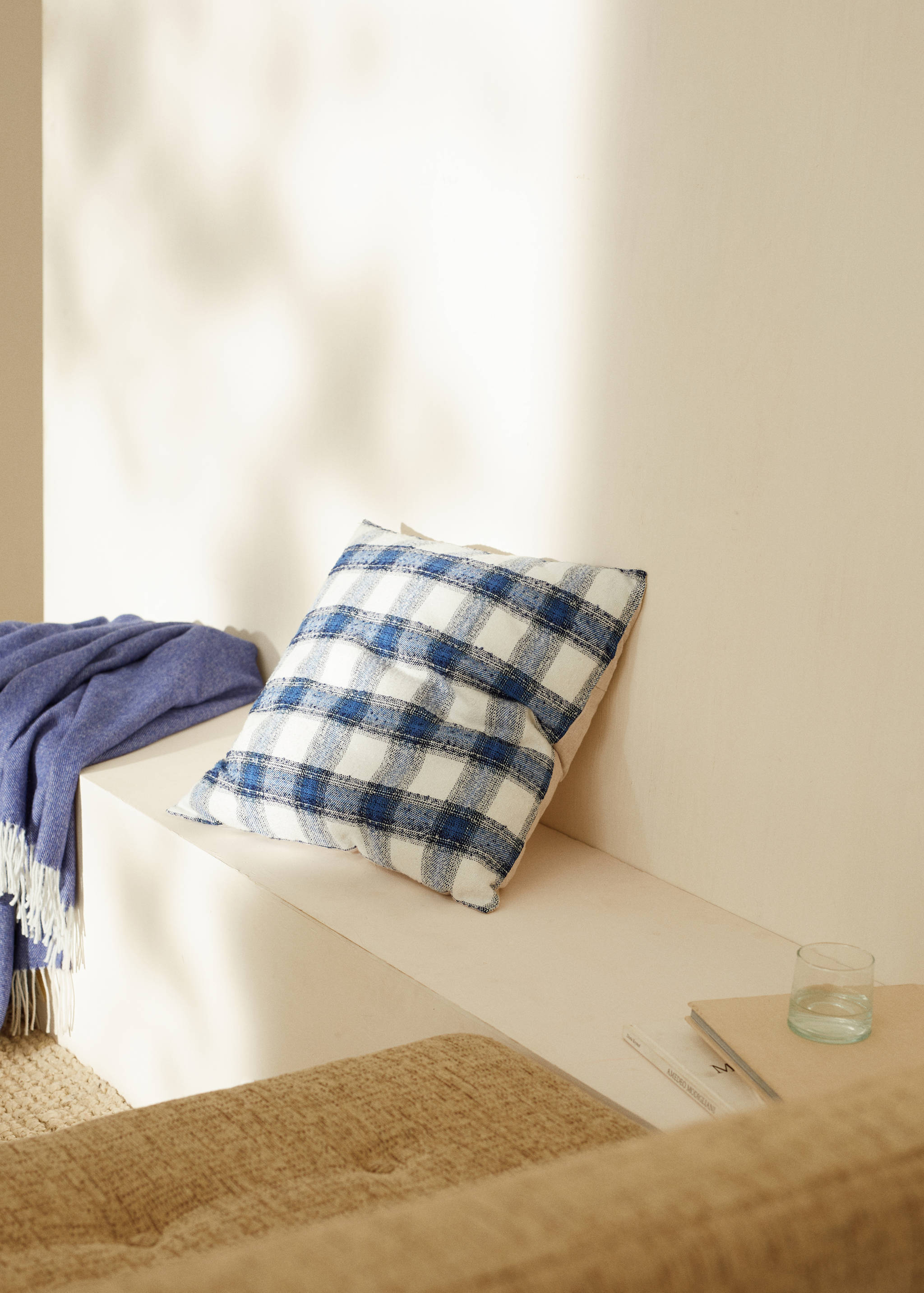 Check cotton cushion case 50X50cm - Details of the article 8