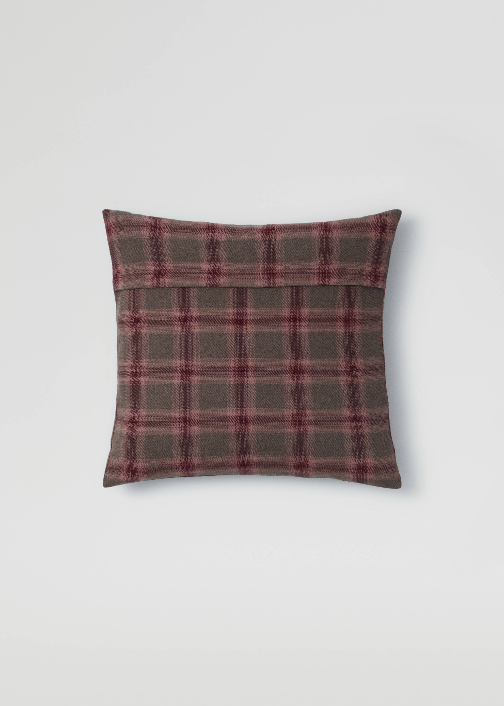 Check cotton cushion case 50X50cm - Reverse of the article