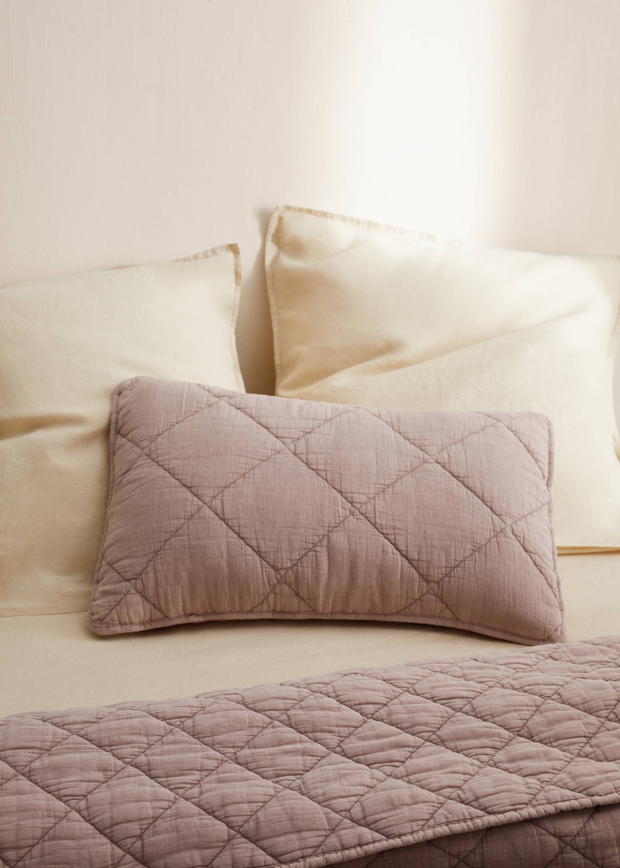 Gesteppte Kissenhülle aus Baumwolle 40 x 60 cm - Detail des Artikels 8