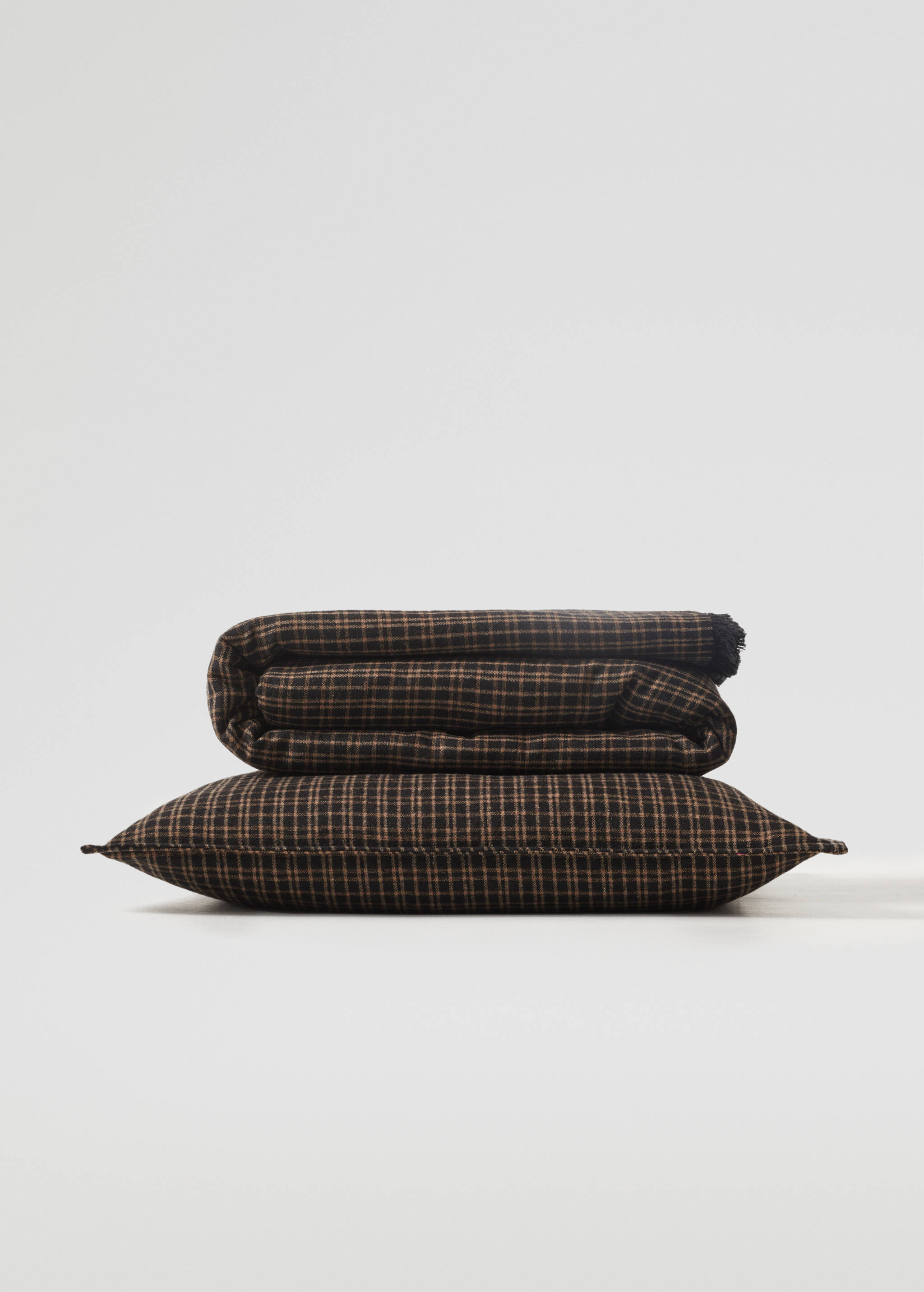 Couverture laine carreaux 130x180 cm - Verso de l’article