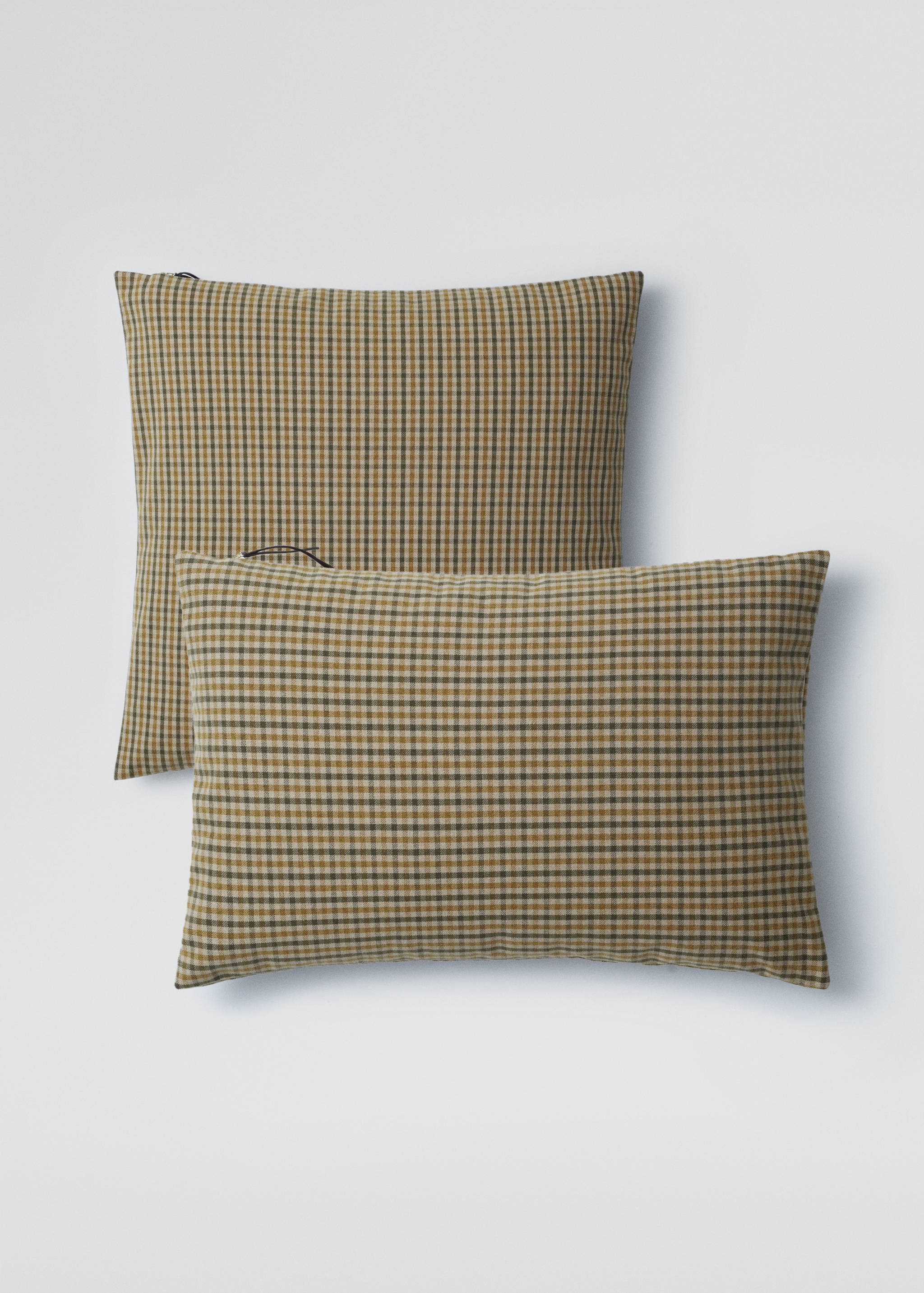 Check cushion case 40x60cm - Medium plane