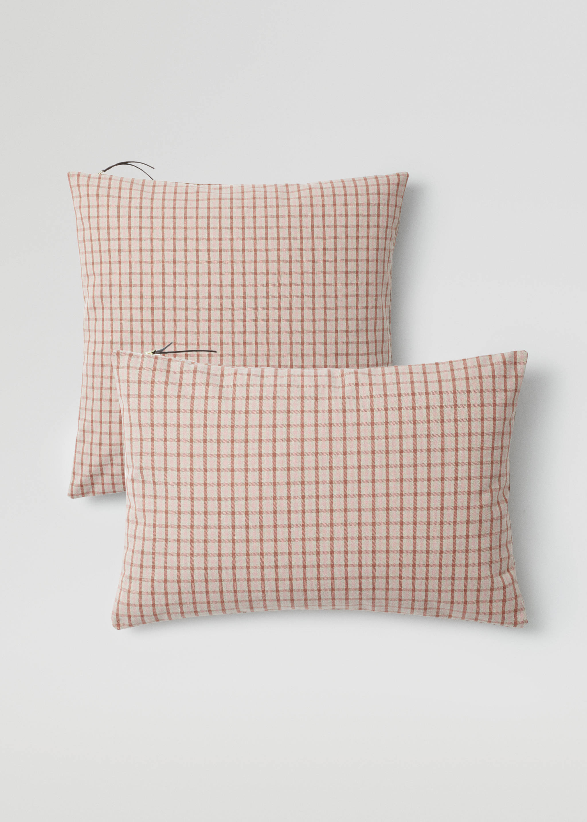 Check cushion case 40x60cm - Medium plane