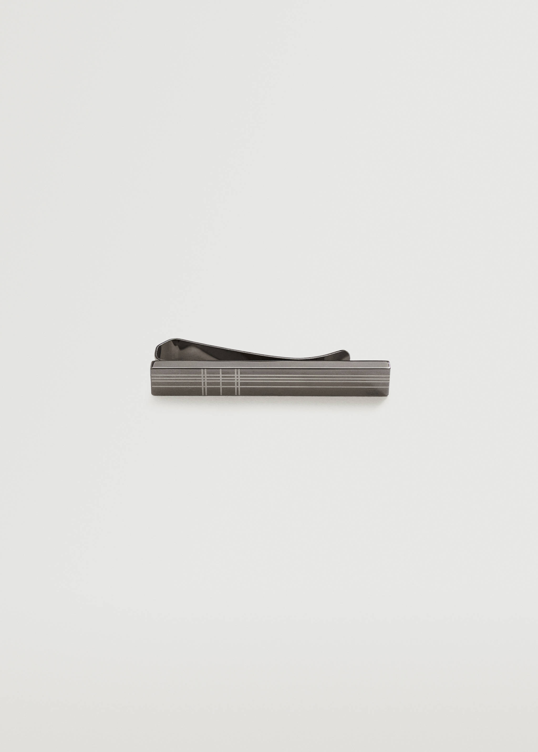 Striped metal brooch - Article without model