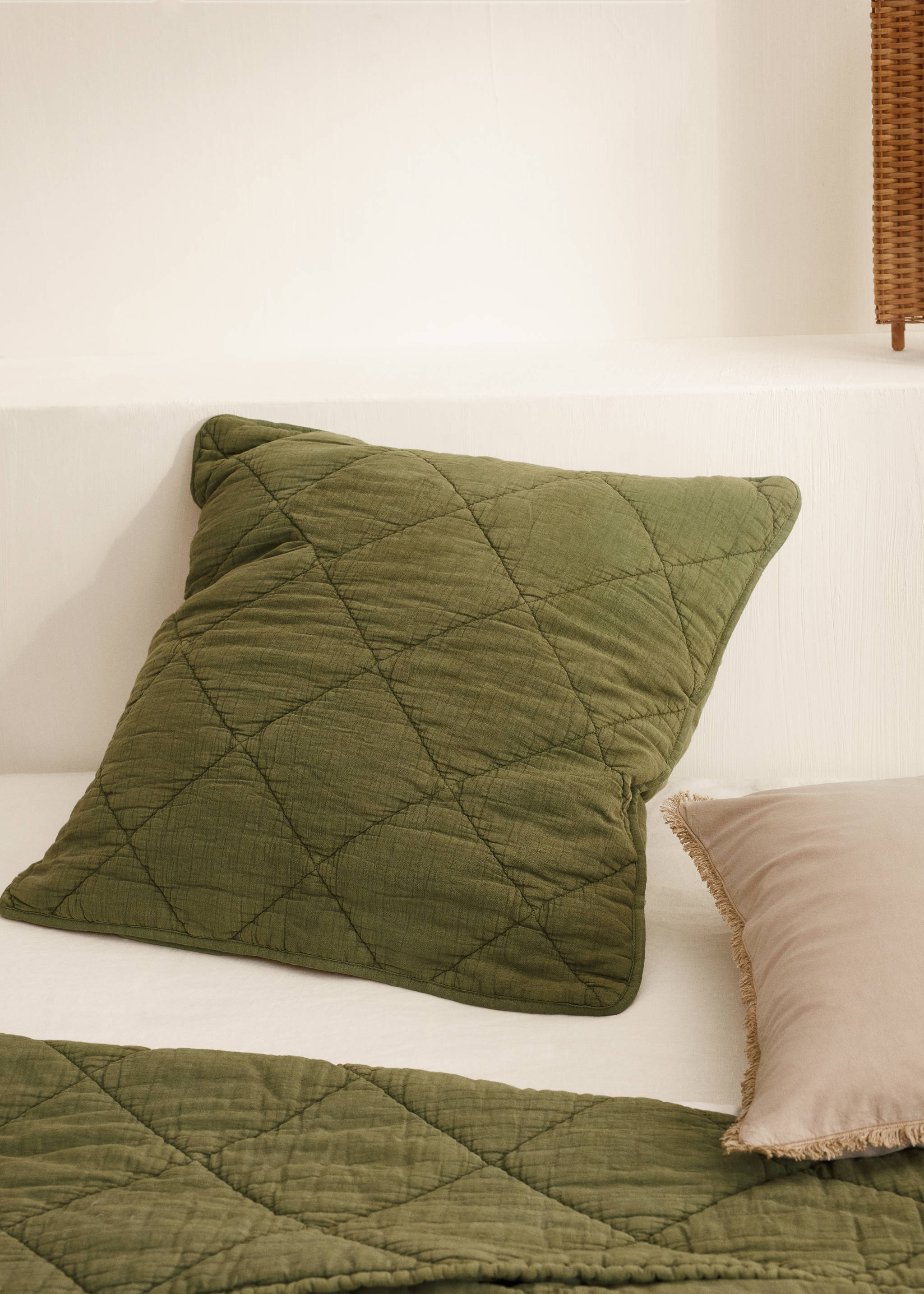 Gesteppte Kissenhülle aus Baumwolle 60 x 60 cm - Detail des Artikels 8