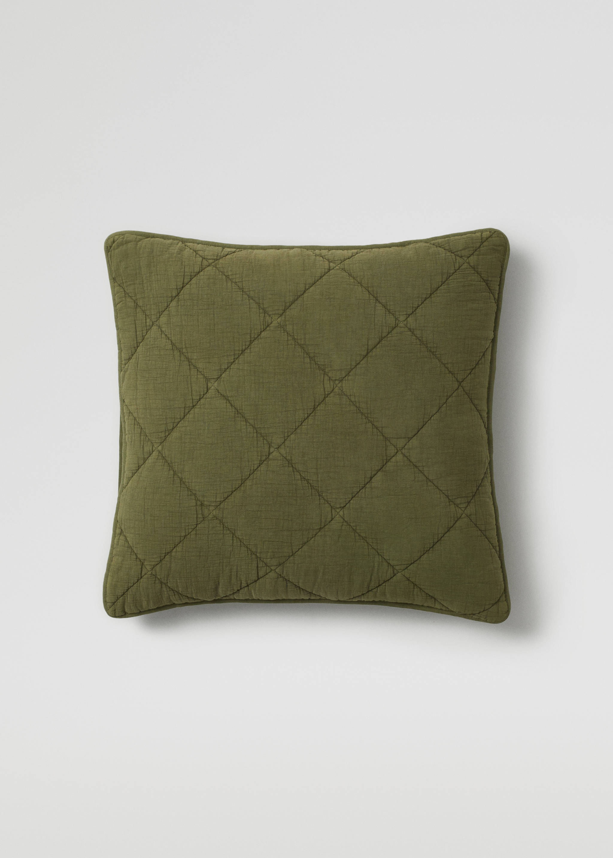 Gesteppte Kissenhülle aus Baumwolle 60 x 60 cm - Artikel ohne Model