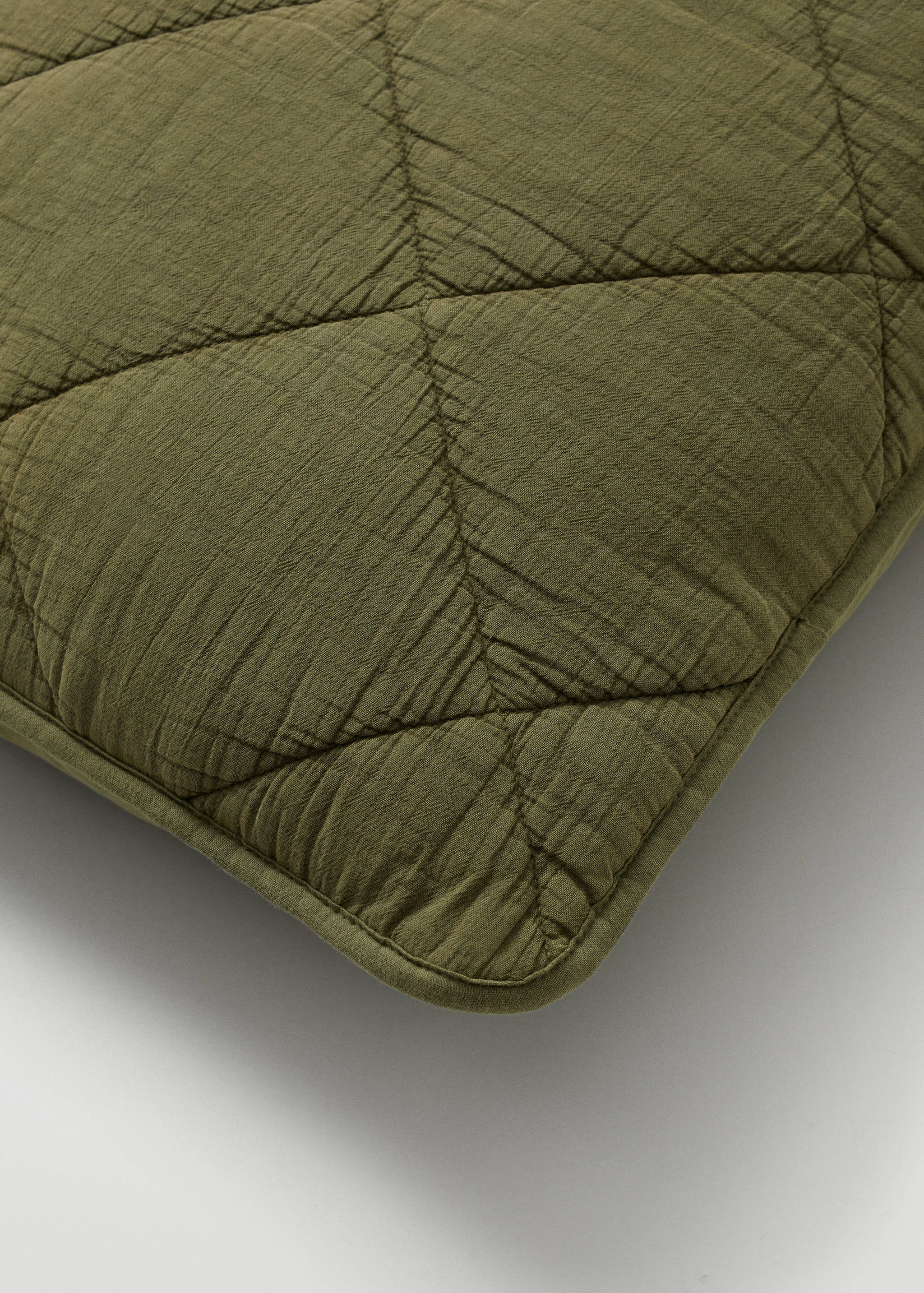 Gesteppte Kissenhülle aus Baumwolle 60 x 60 cm - Detail des Artikels 2