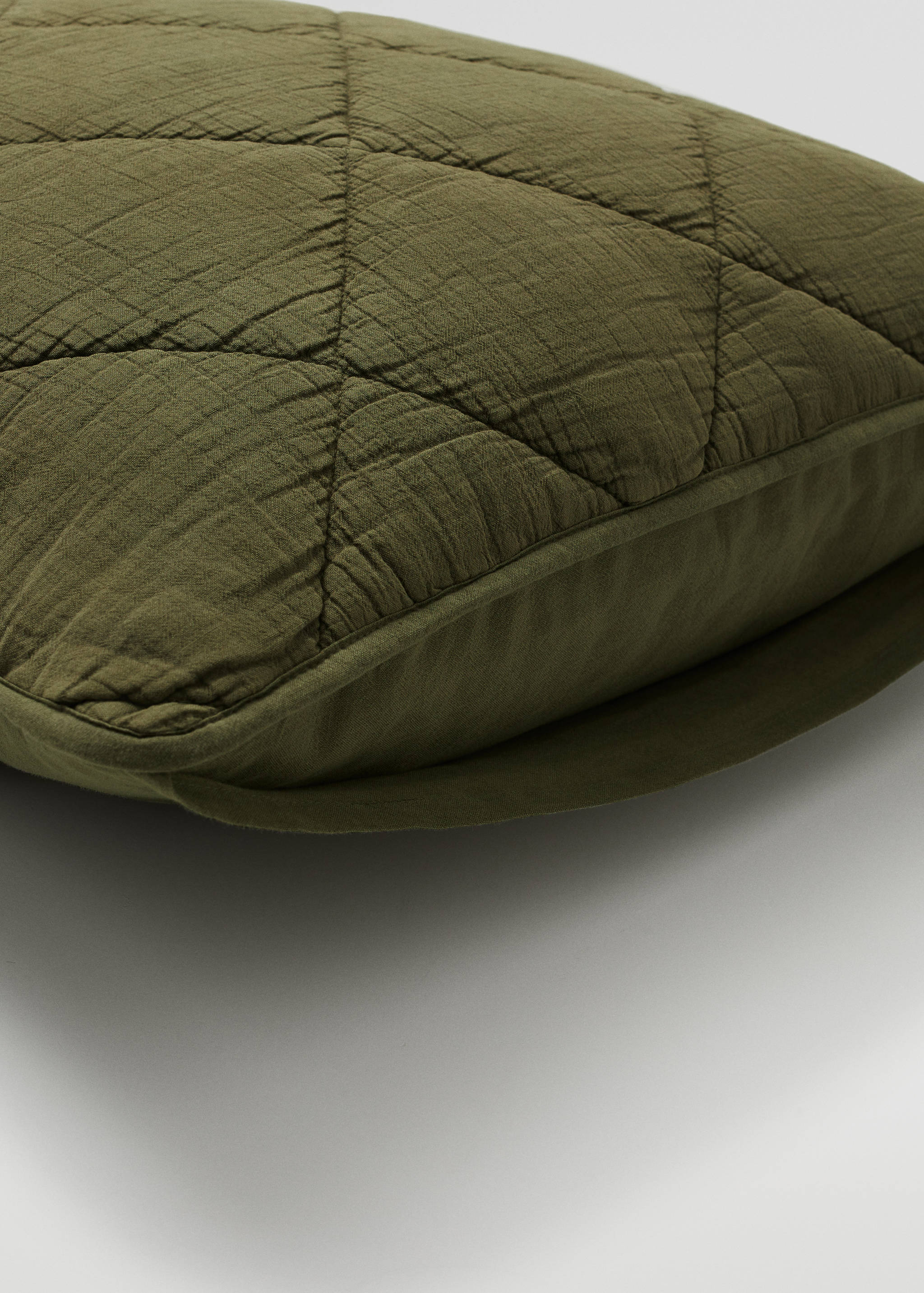 Gesteppte Kissenhülle aus Baumwolle 60 x 60 cm - Detail des Artikels 3