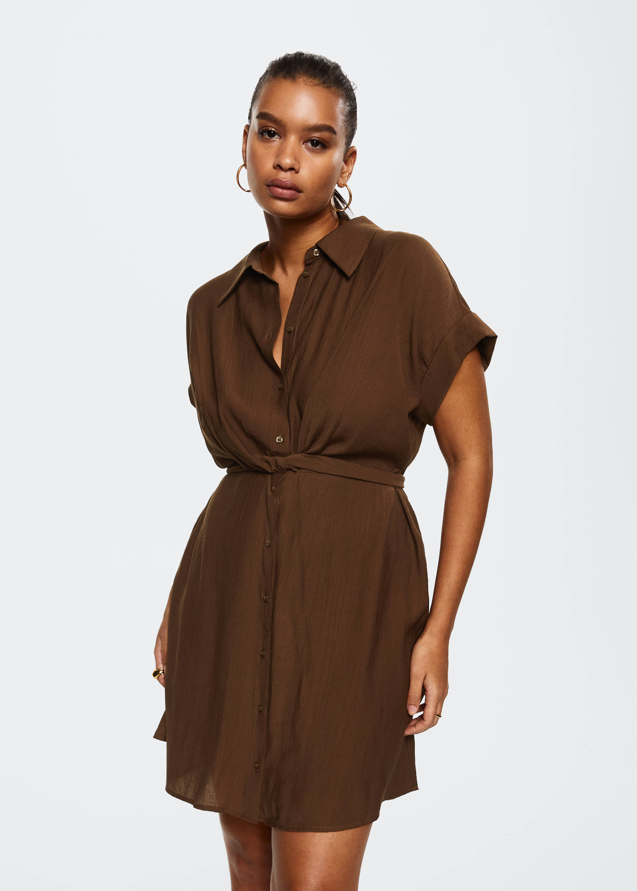 Bow shirt dress - Details of the article 5