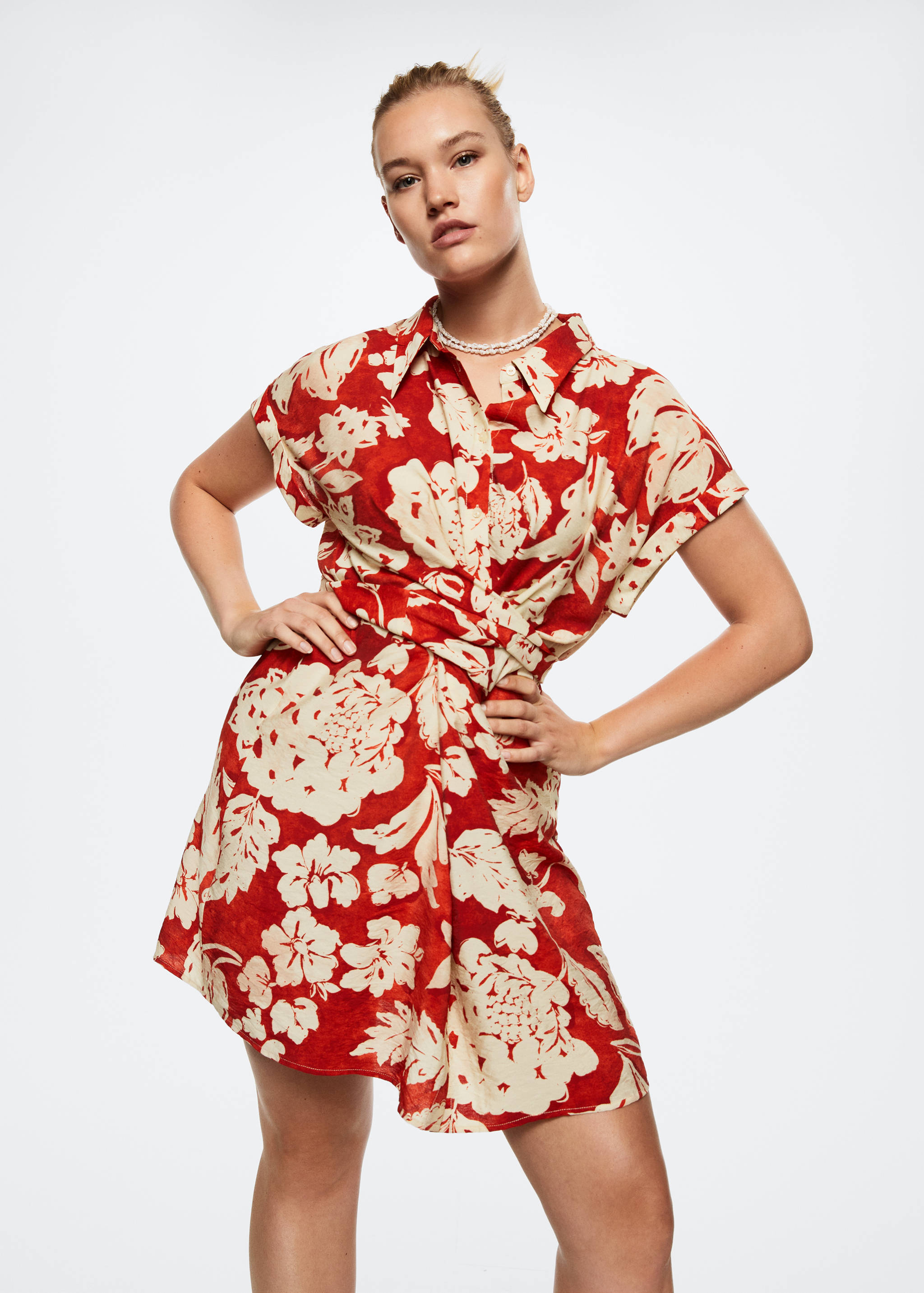 Floral shirt dress - Details of the article 6