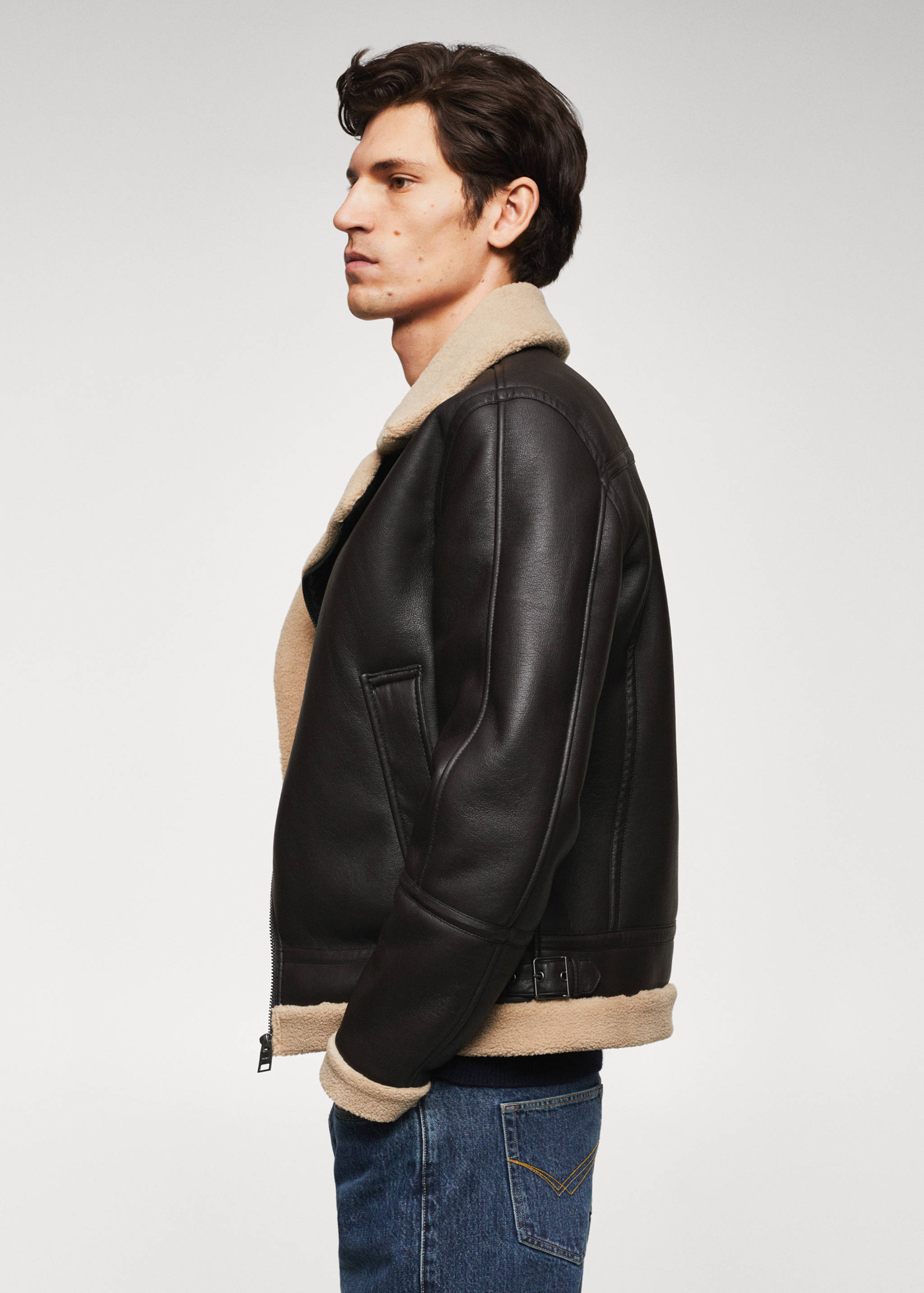 Jacket with shearling-effect lining - Details of the article 6
